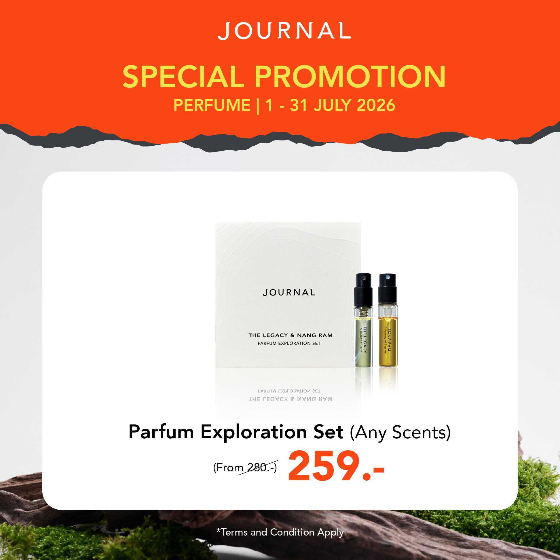 July Special ✨Parfum Exploration Set ลดเหลือ 259.- (จากปกติ 280.-) และของแถมอีก 3 รายการ