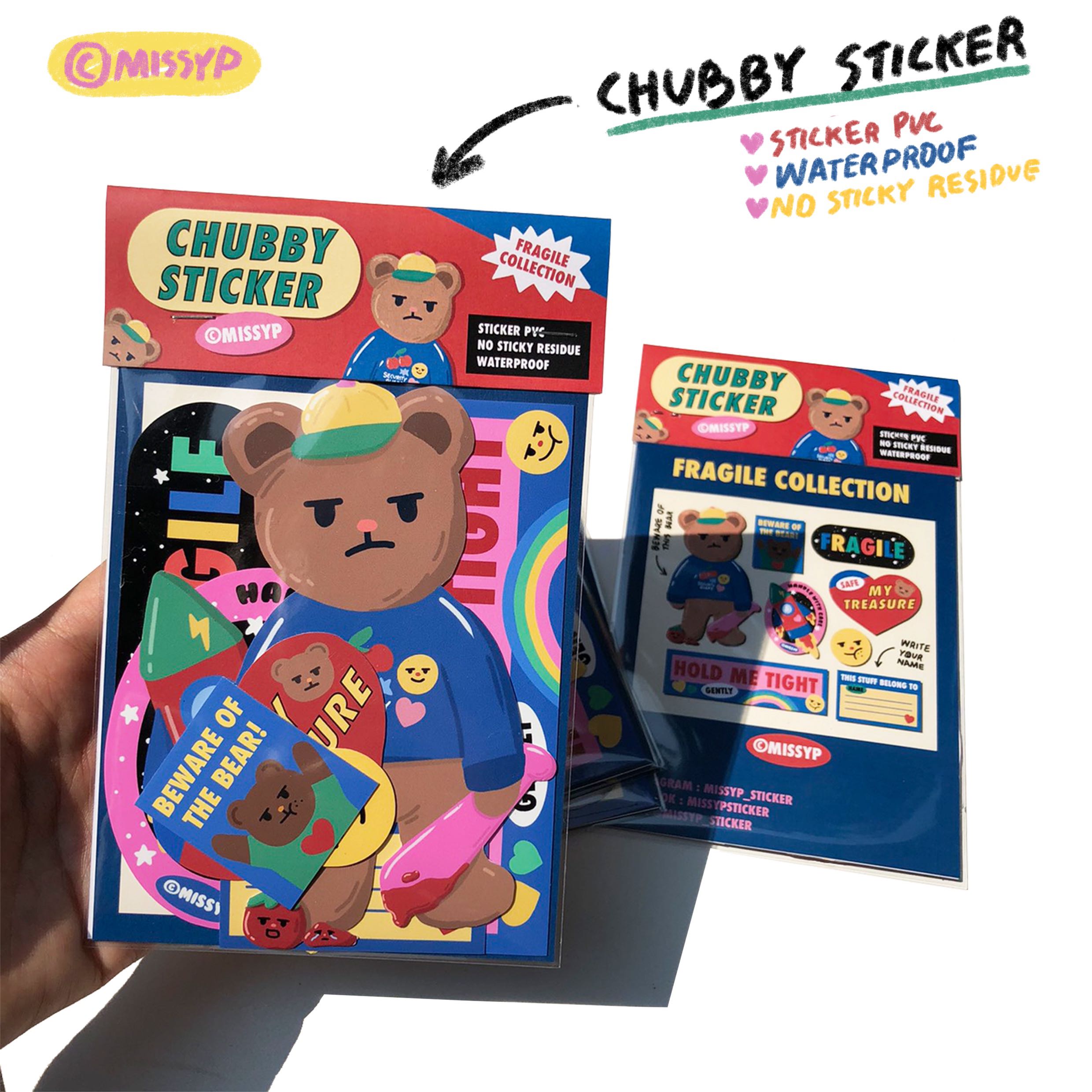 CHUBBY STICKER FRAGILE COLLECTION