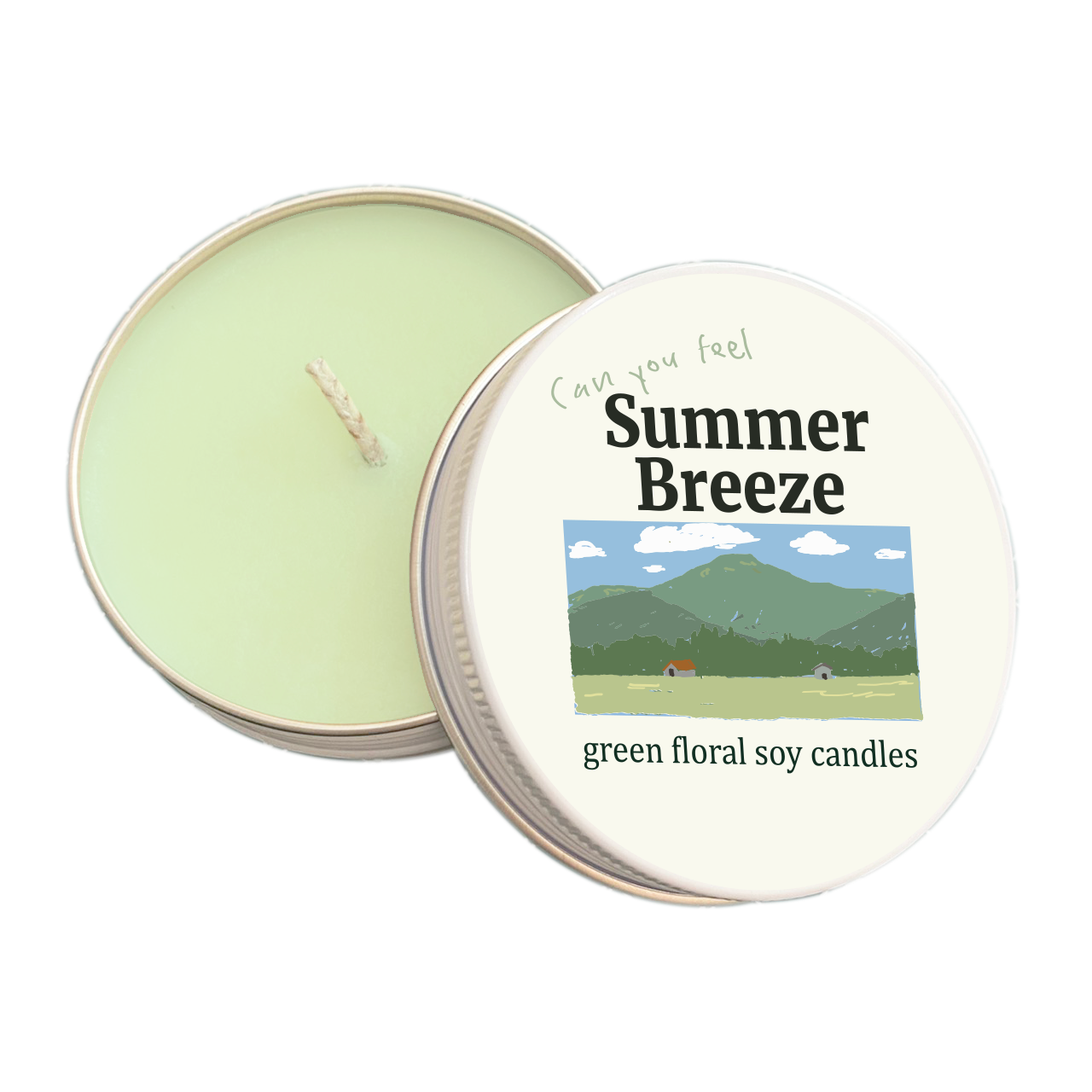 Summerstuff.marine - SOY WAX CANDLES กลิ่น SUMMER BREEZE (60 g) - เทียนหอม เทียนหอมไขถั่วเหลือง