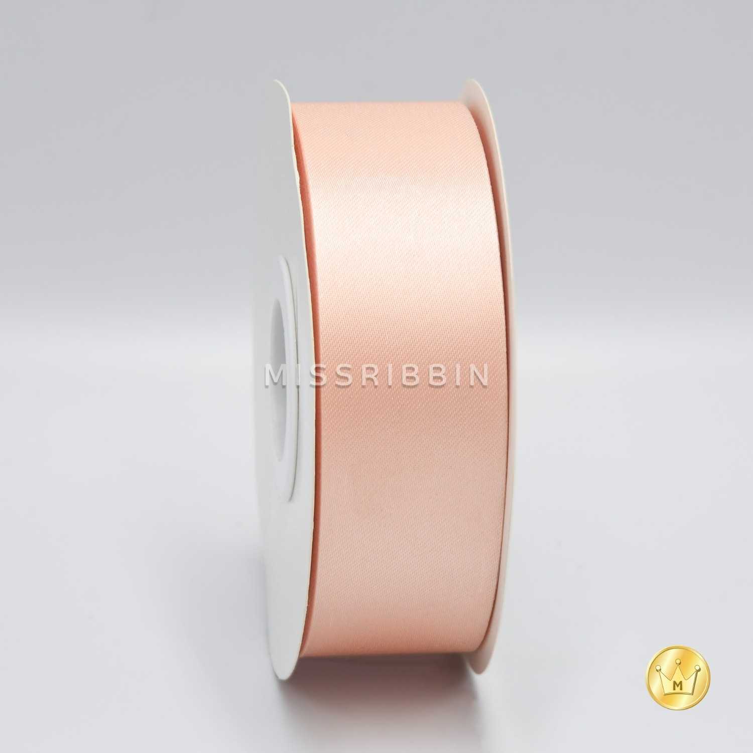 ริบบิ้นผ้าต่วน (สี 302) ม้วนยาว 50/200หลา ขนาด 12 15 21 30 40 50 60มม.