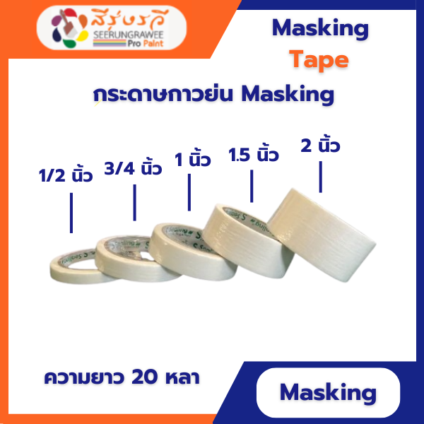 กระดาษกาวย่น Masking