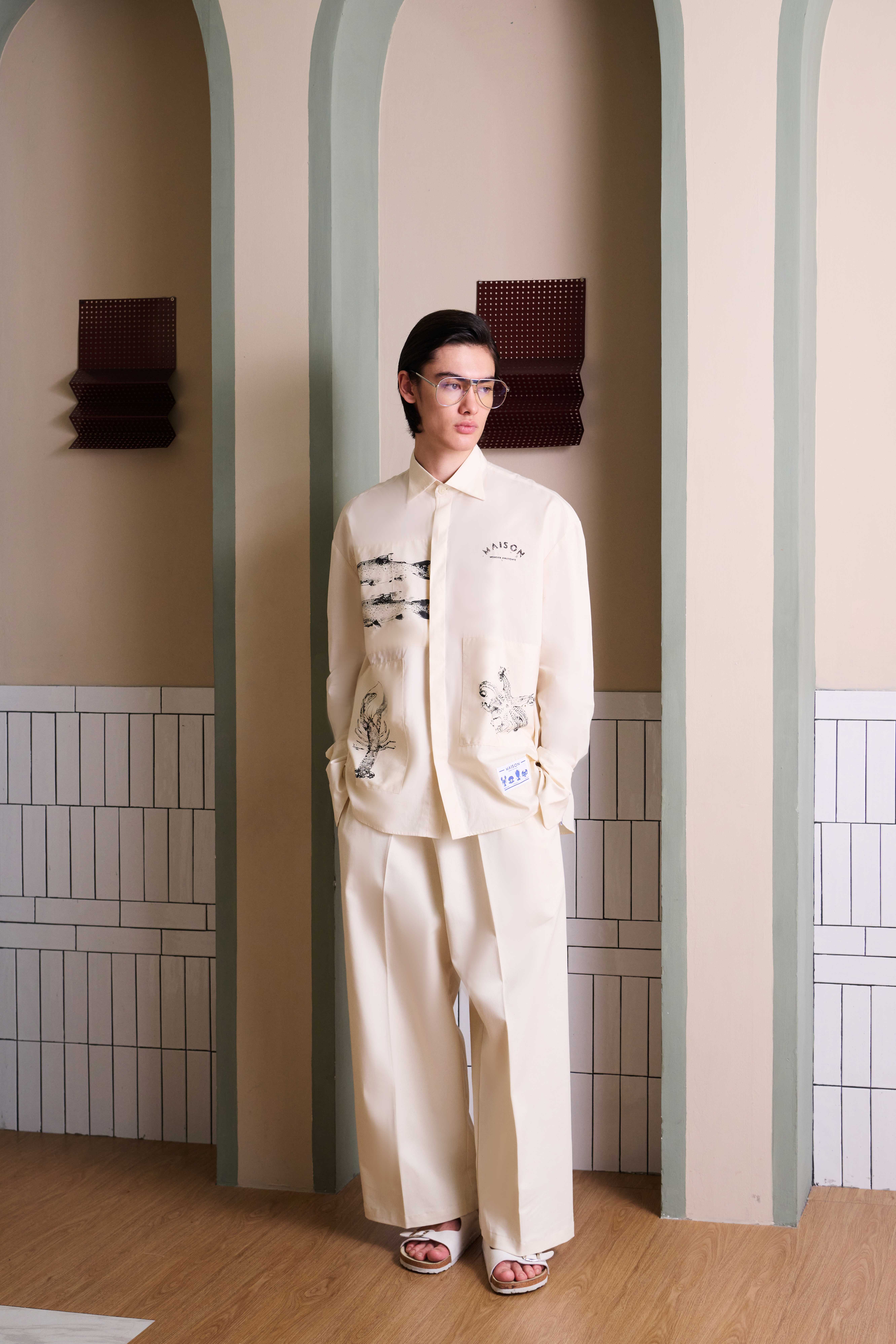 Trout + Lobster + Octopus Stamp Shirt