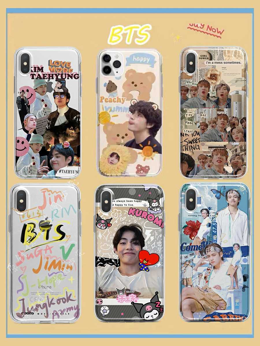 [พรีออเดอร์🇨🇳]  เคสสกรีนลาย BTS , V  ระบุรุ่นช่องหมายเหตุ