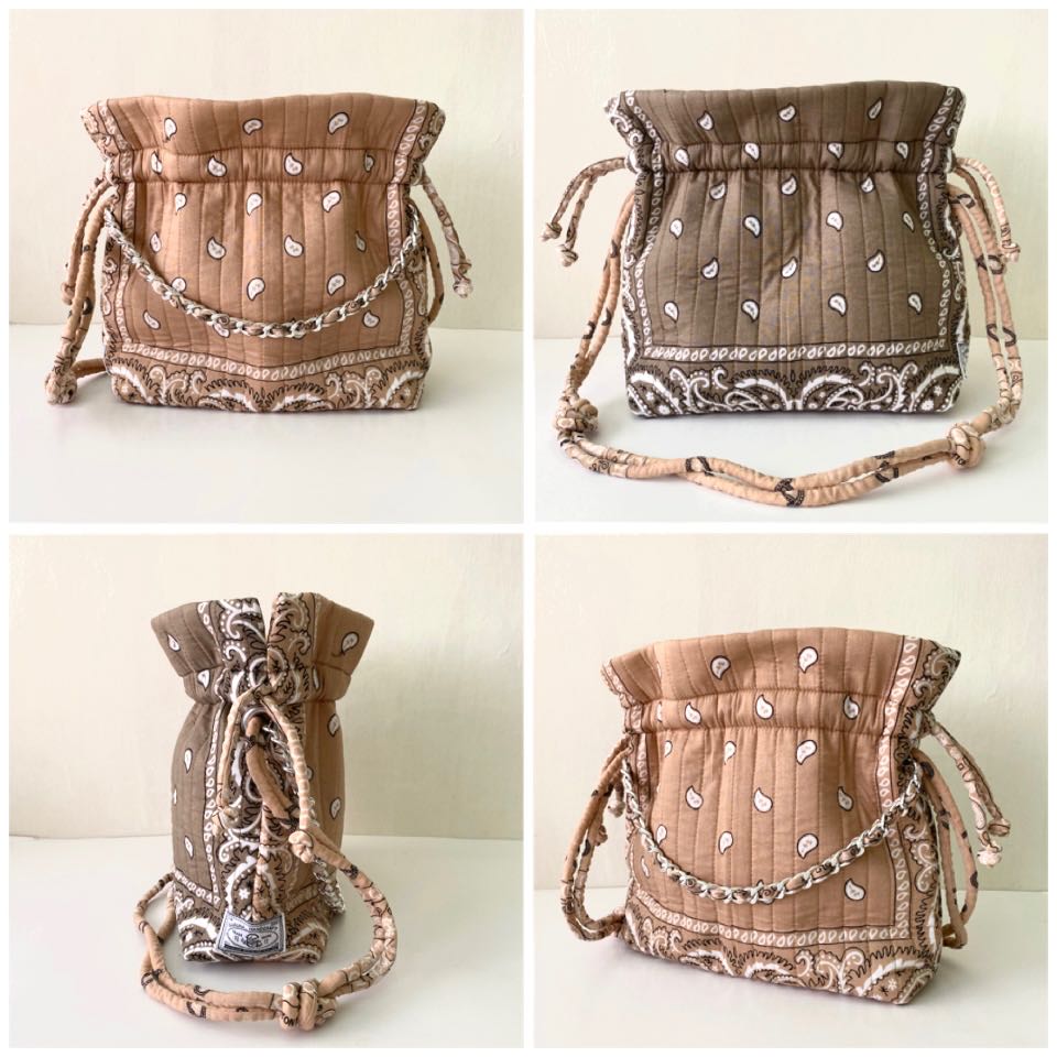 Tulip Cream bandana Bag no : 14