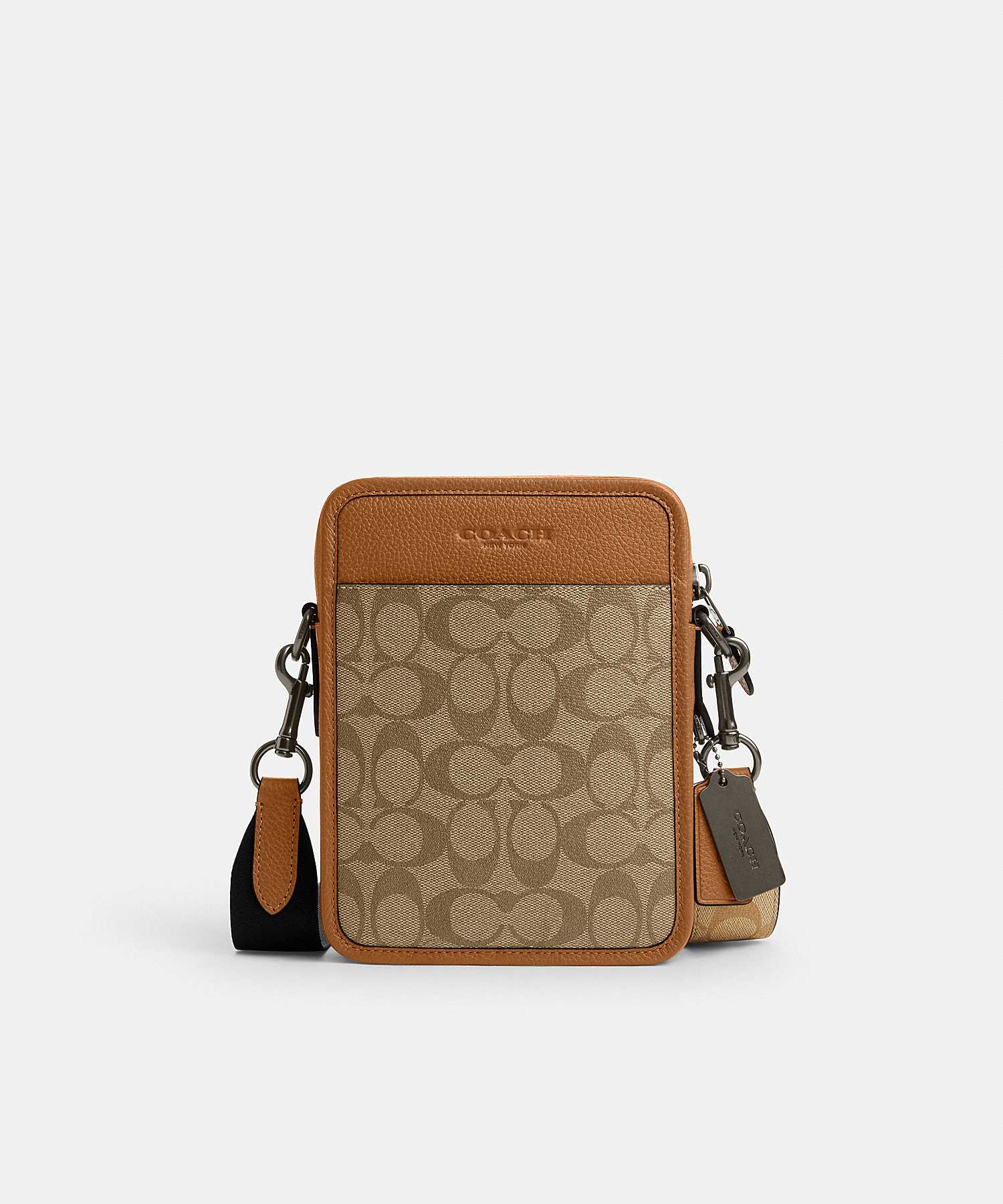 COACH SULLIVAN CROSSBODY IN BLOCKED SIGNATURE CANVAS CS603 QBMYC