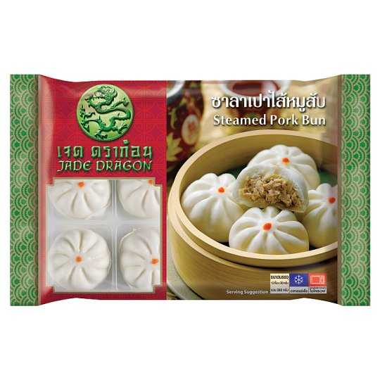 อาหารแช่แข็ง - เจด ดราก้อน ซาลาเปาไส้หมูสับ 30กรัม x 12 ชิ้น (แพ็คละ)