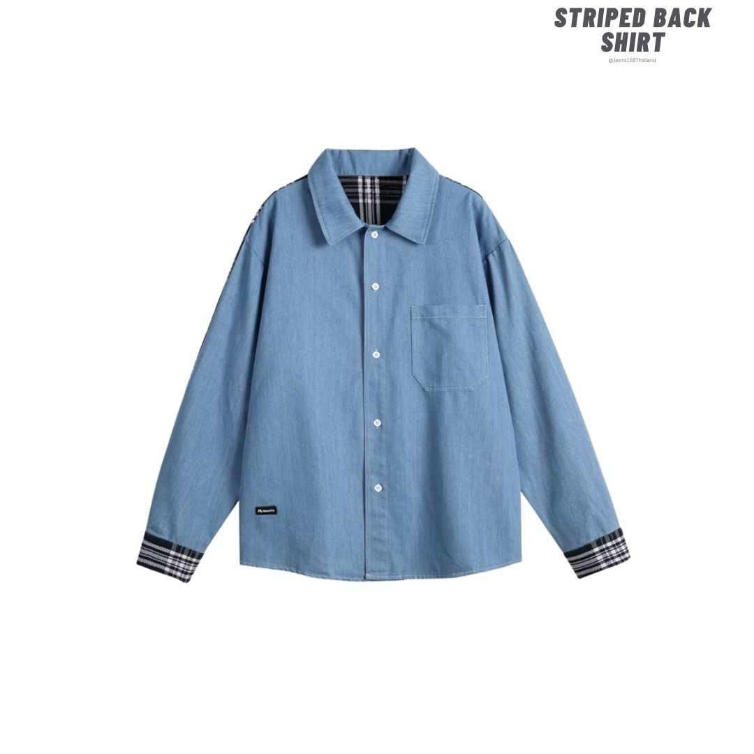 (พร้อมส่ง) Jeera168 | Striped Back Shirt