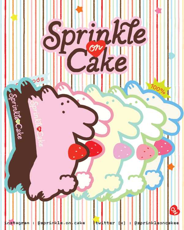 100% rabbit sticker set