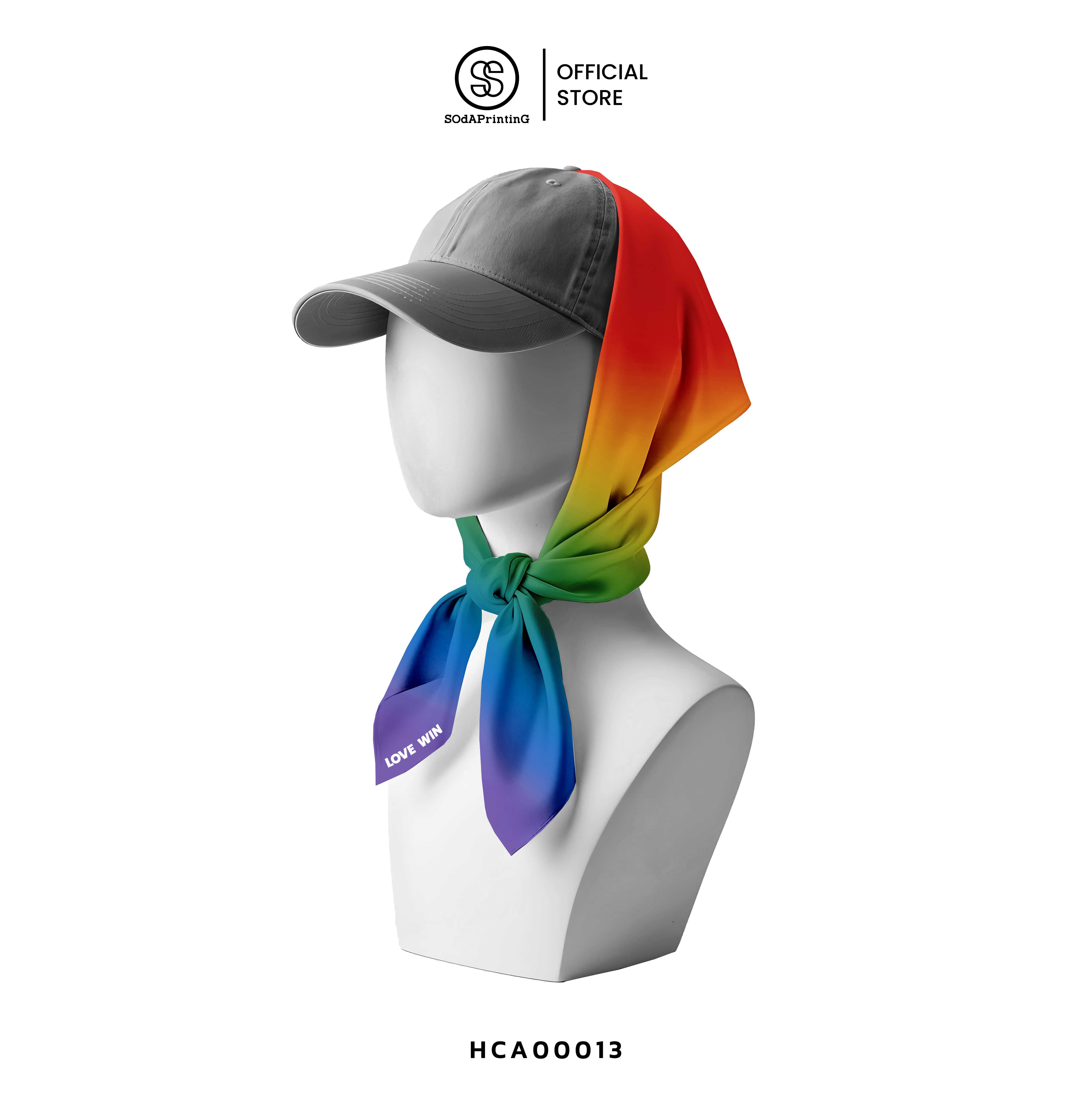 ผ้าเช็ดหน้า SOdA Handkerchief | LOVE WINS 🌈| รหัส HCA00013 #SOdAPrintinG