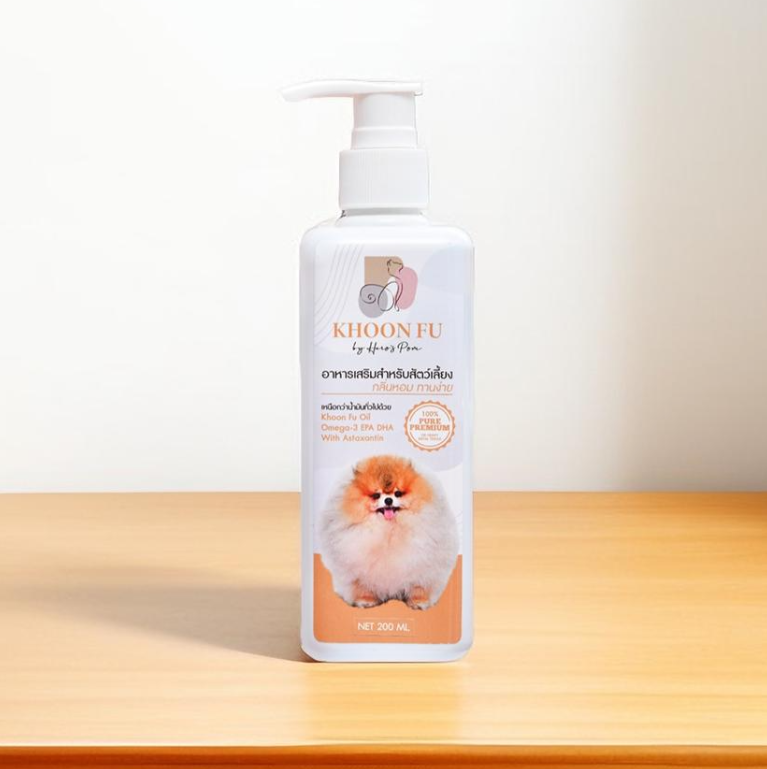 อาหารเสริมขนฟูสำหรับสุนัข Khoonfu (200 ml.)A