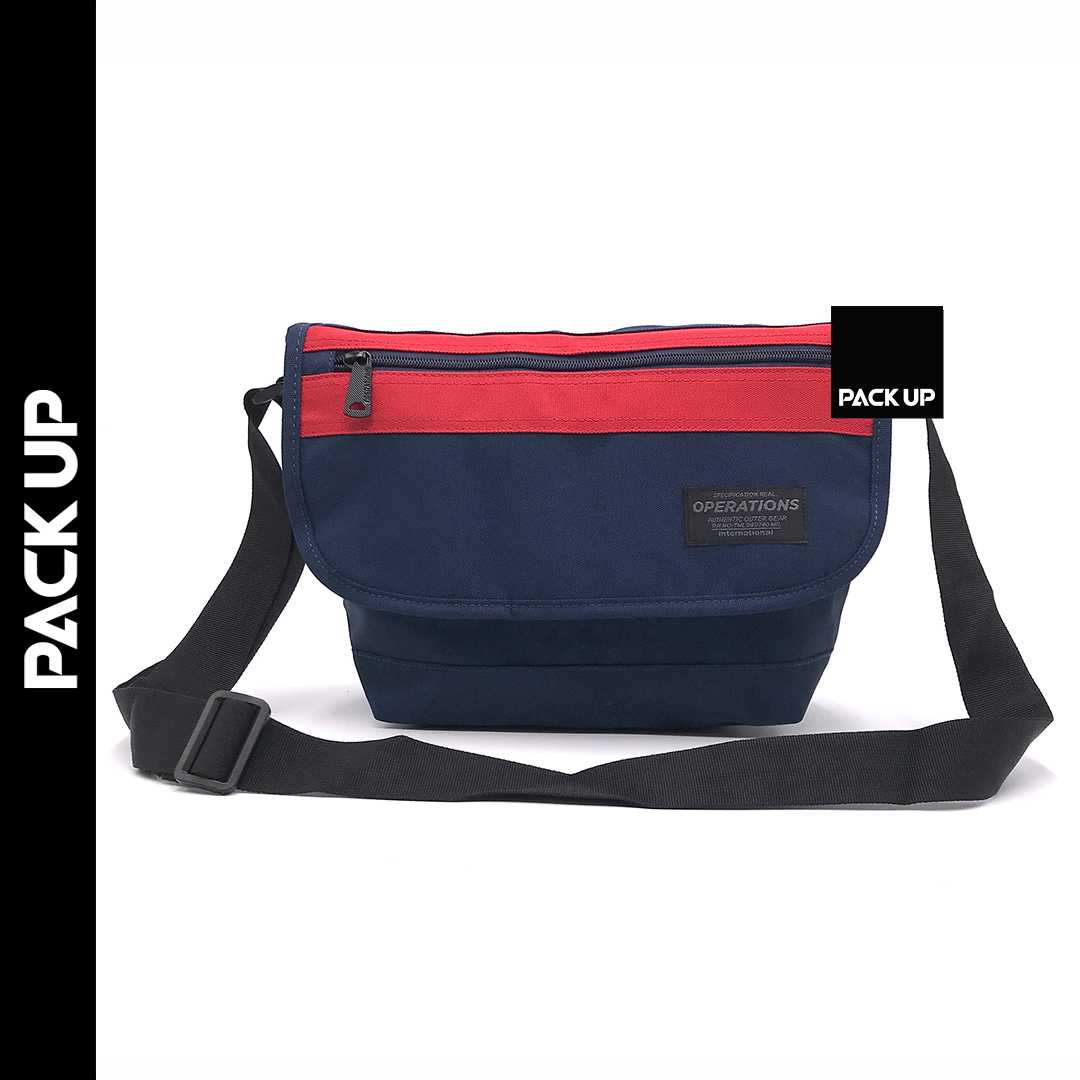 𝗣𝗔𝗖𝗞 𝗨𝗣 กระเป๋าสะพายข้าง Operation รุ่น 8210 (สีกรม)