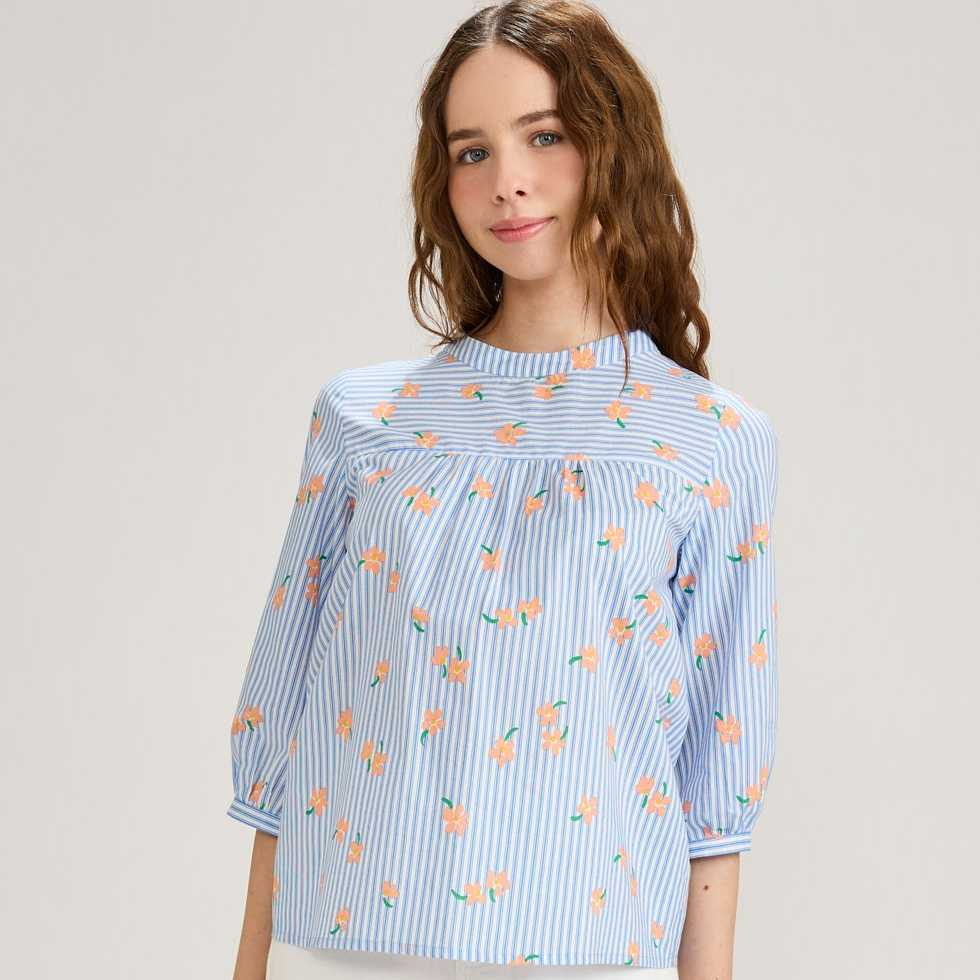 B1316-Cotton-ฟ้า