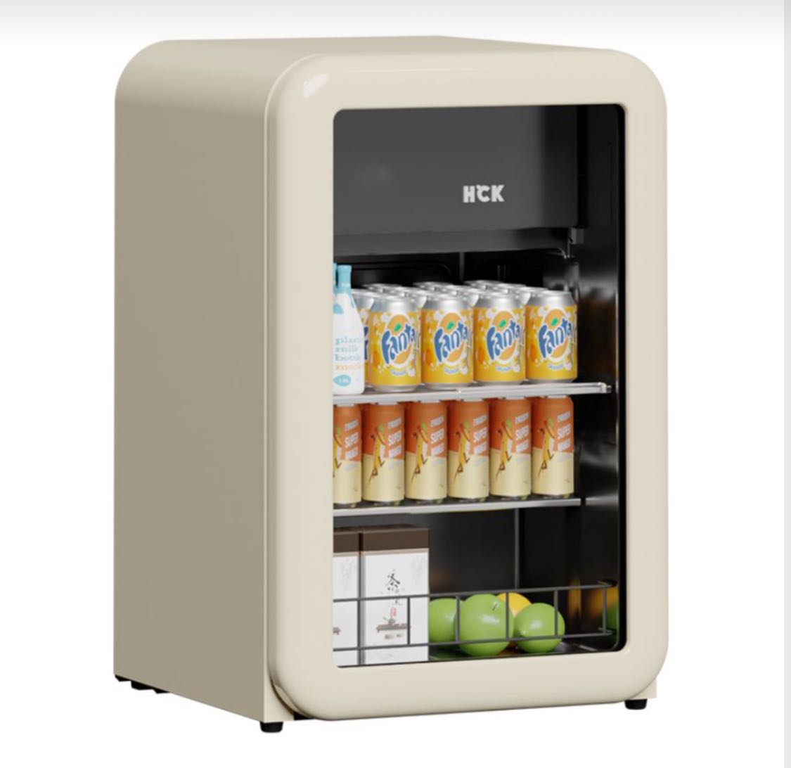 HCK Retro Beverage Fridge 115L💥พรีออเดอร์