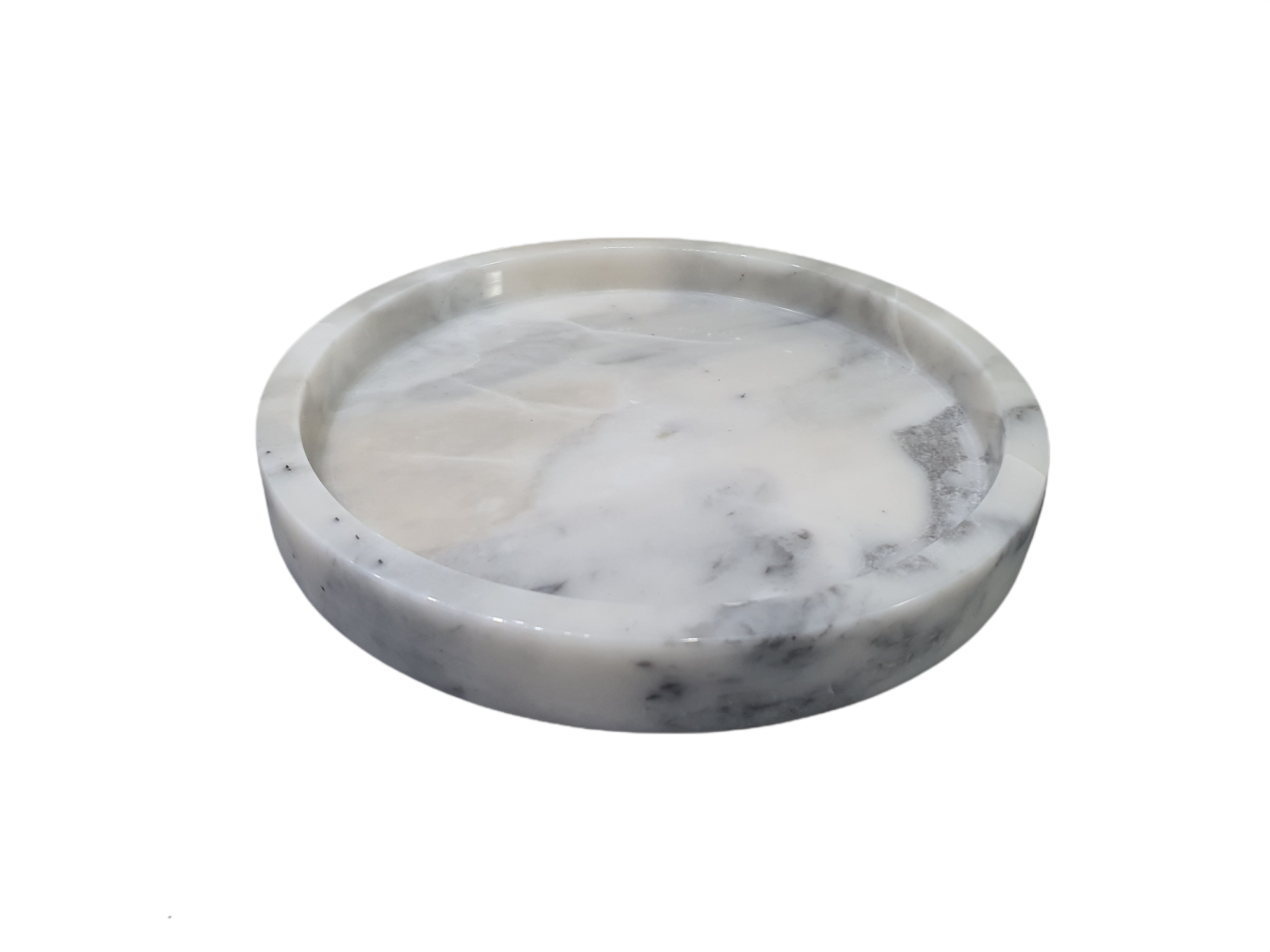 Tray, Marble, White, 20 CM.