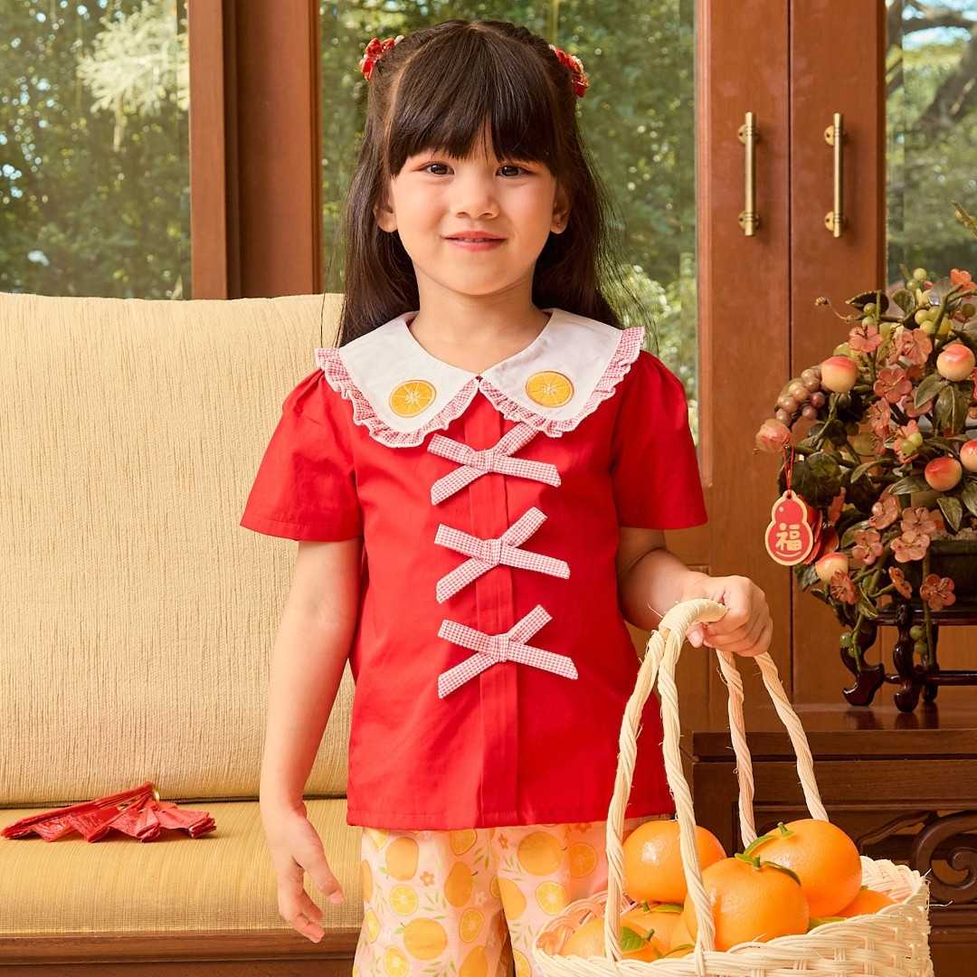 e'clat เสื้อเบลาส์ตรุษจีนเด็กหญิง SKU-8073