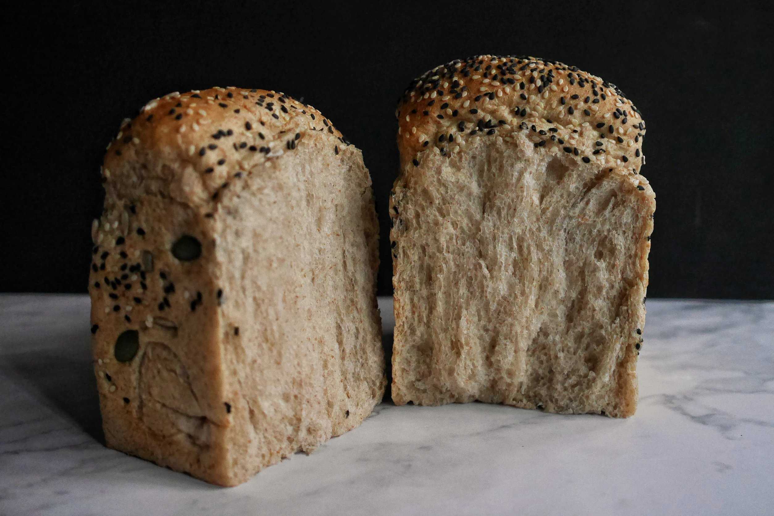 Honey whole wheat hybrid sourdough