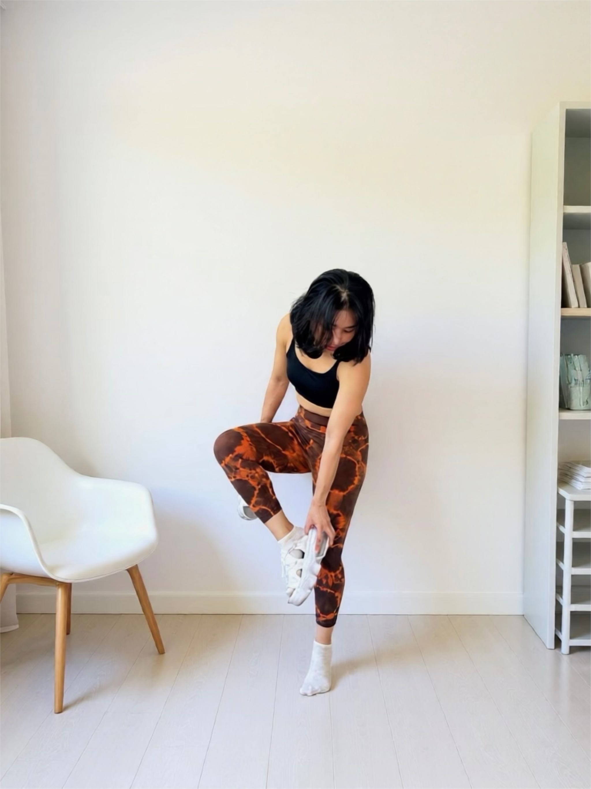 Limited stock Tie Dye 7/8 length leggings- pumpkin