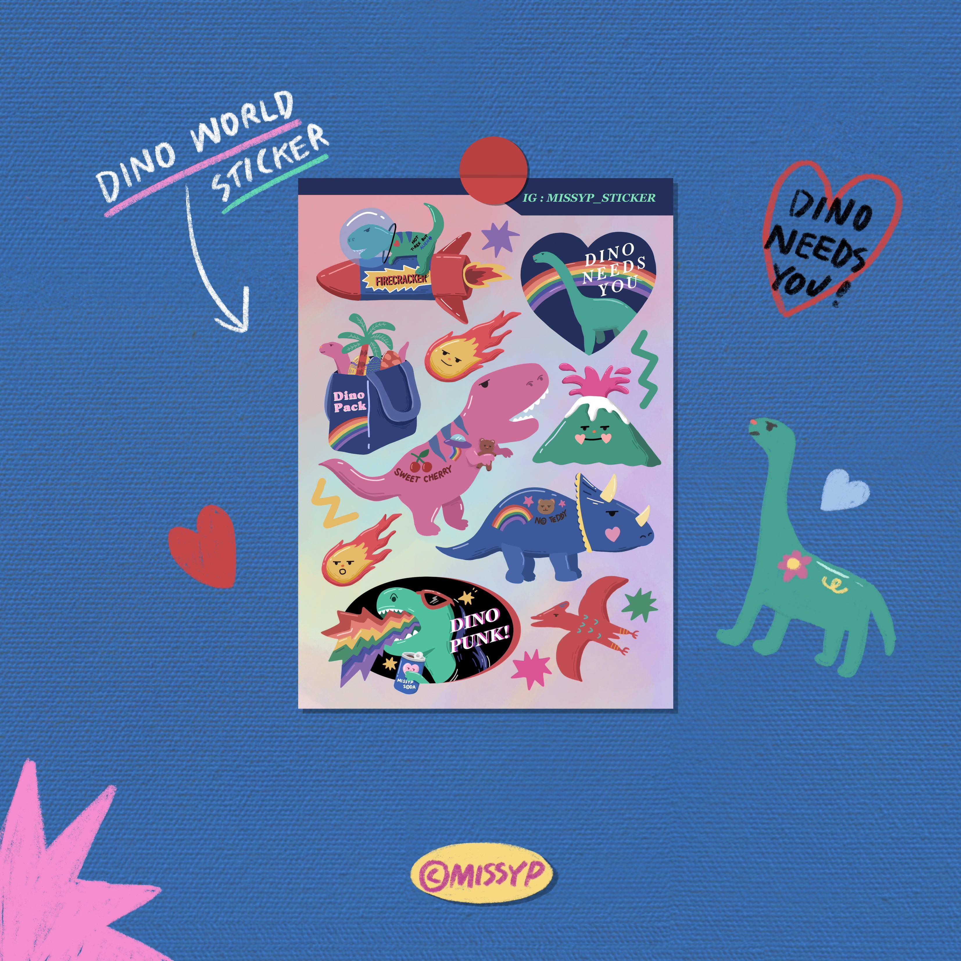 STICKER DINO WORLD