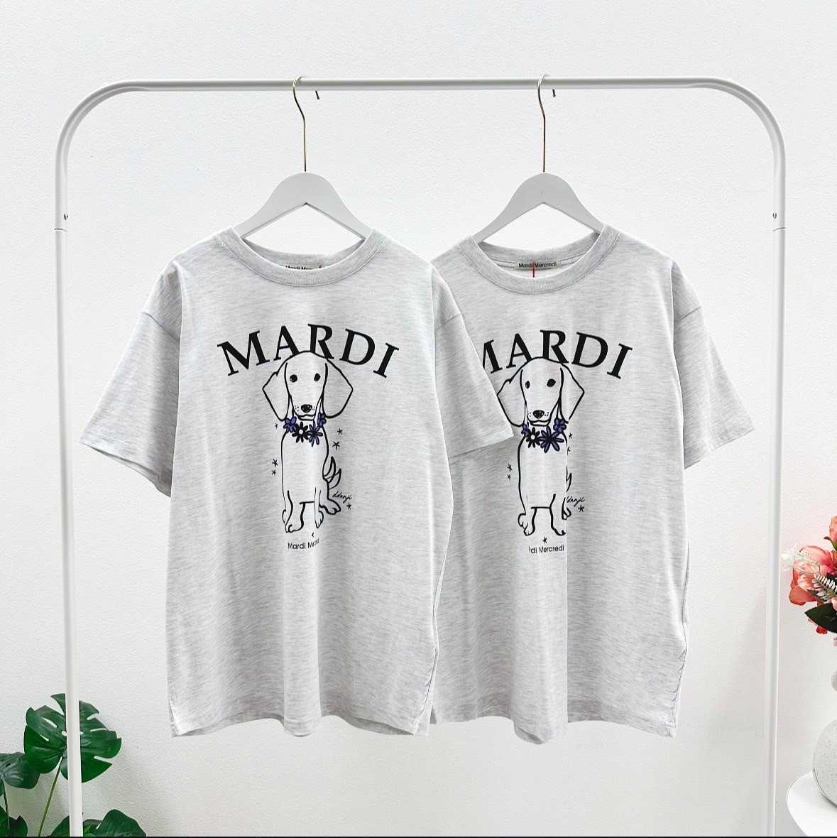 พร้อมส่ง Mardi DDanji Flower T-Shirt ( Heather/Purple )