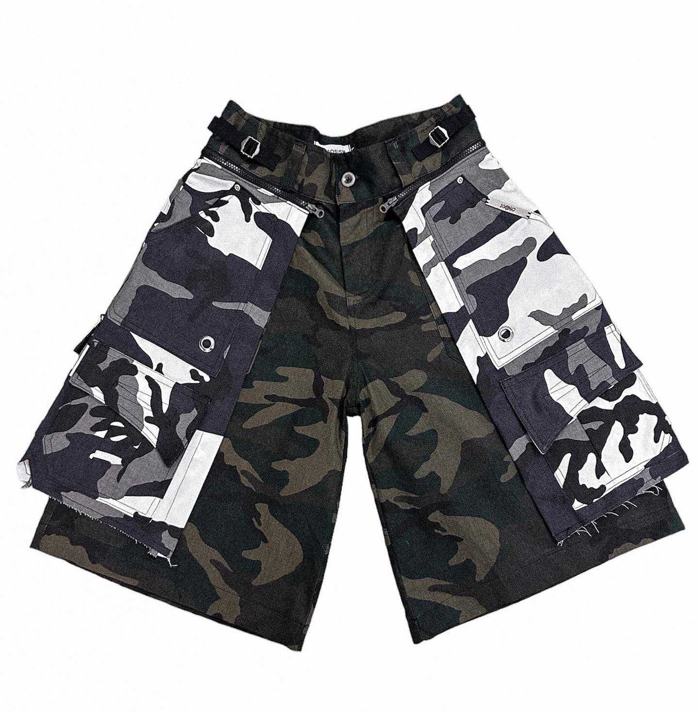 CHAOSISM - FLEX 2in1 CARGO SHORTS (CAMO)