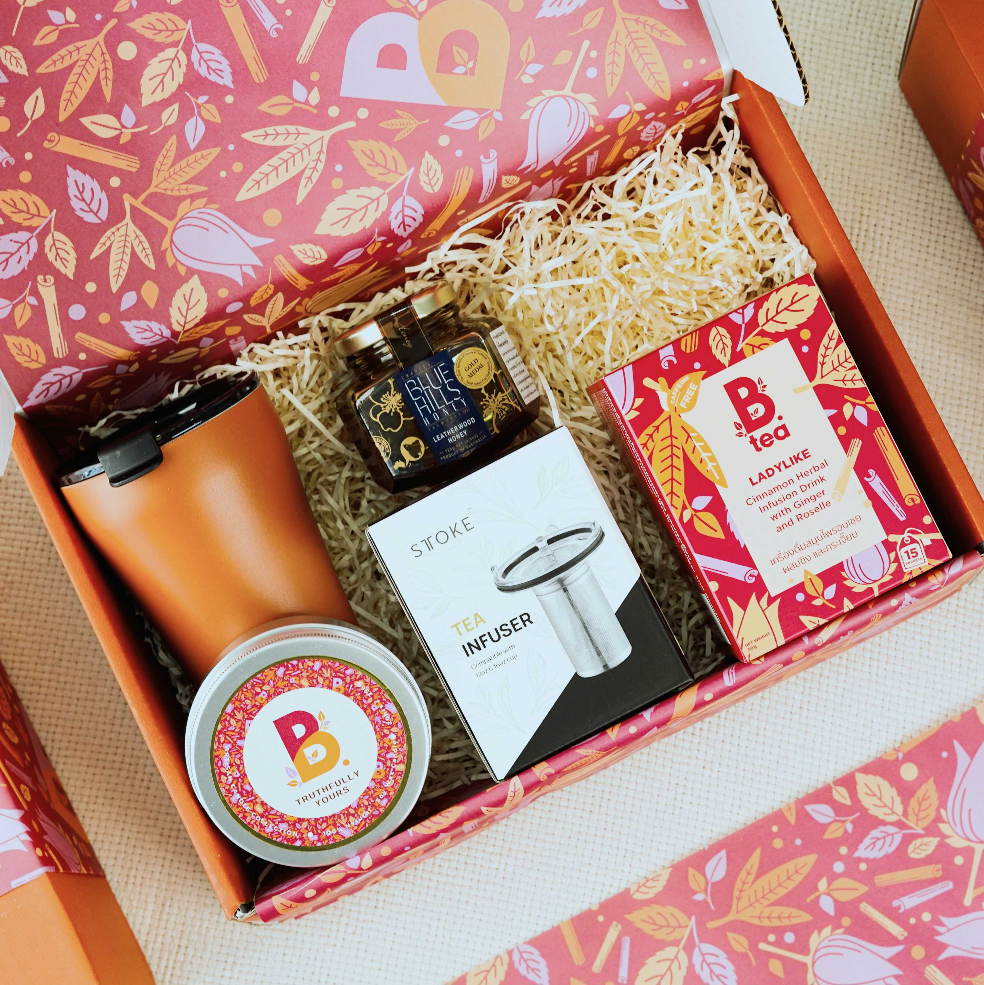 (Gift Box) Hamper Set - XL (B.tea | Sttoke | Candle | Honey)