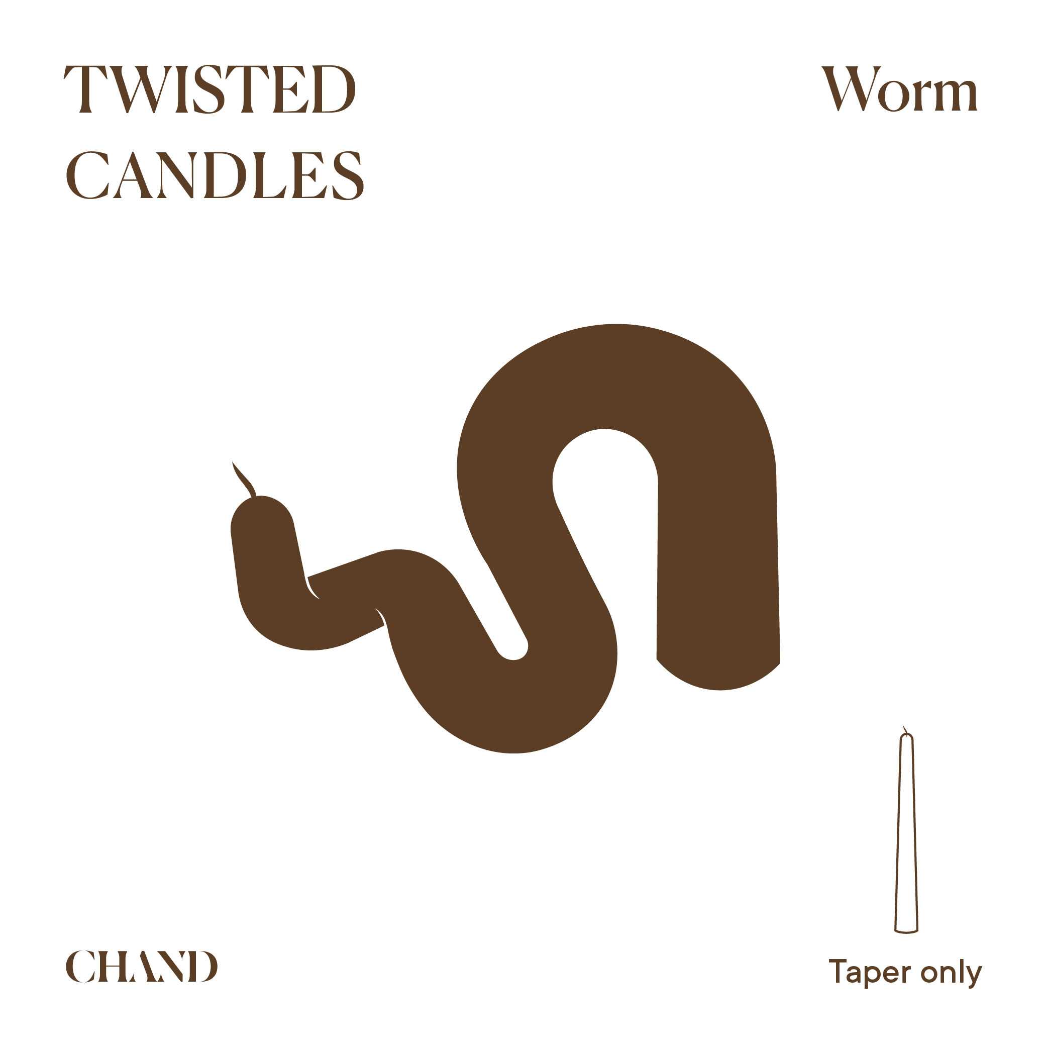 Twisted Candle - Worm