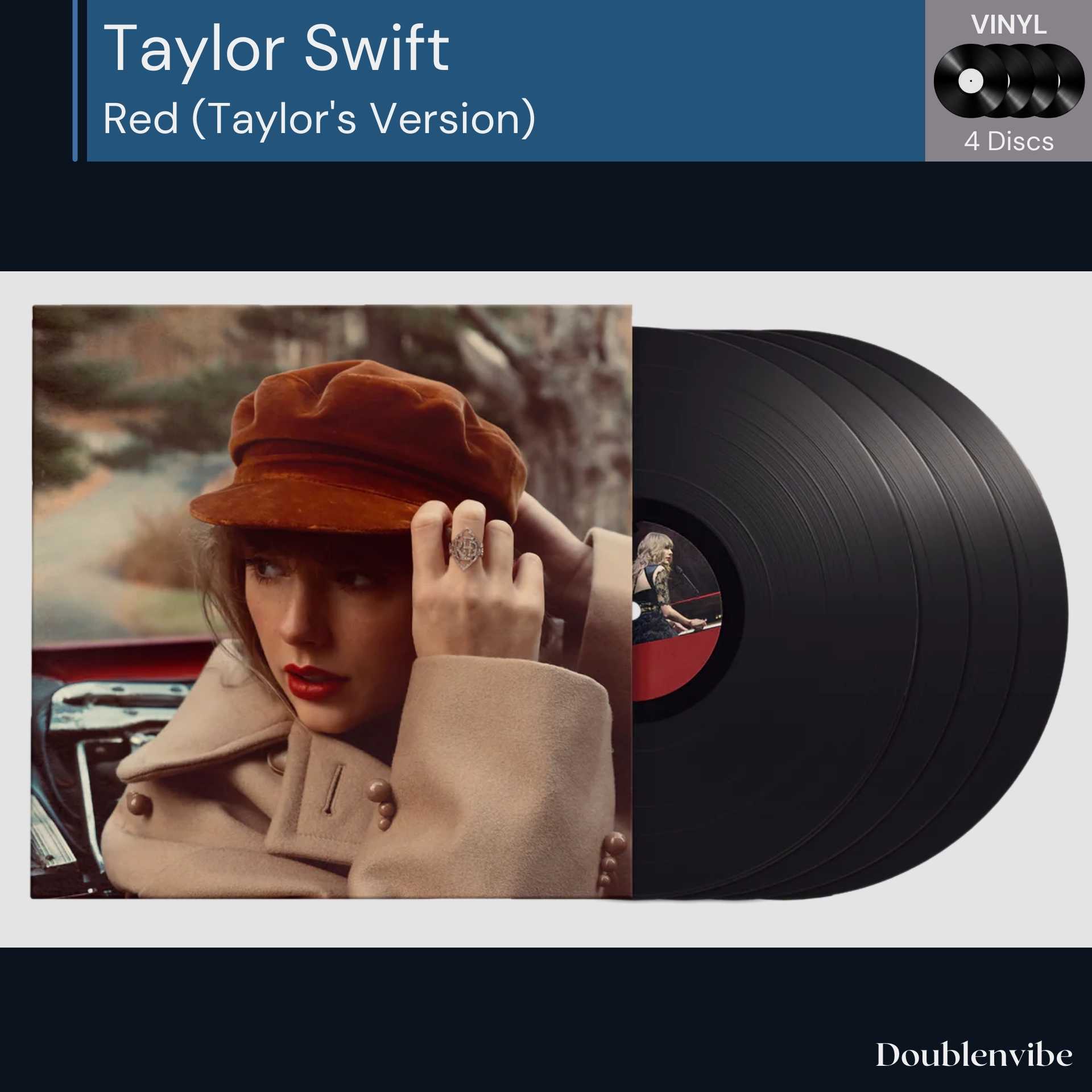 [ใหม่และซีล] แผ่นเสียง Vinyl Taylor Swift – Red (Taylor's Version)
