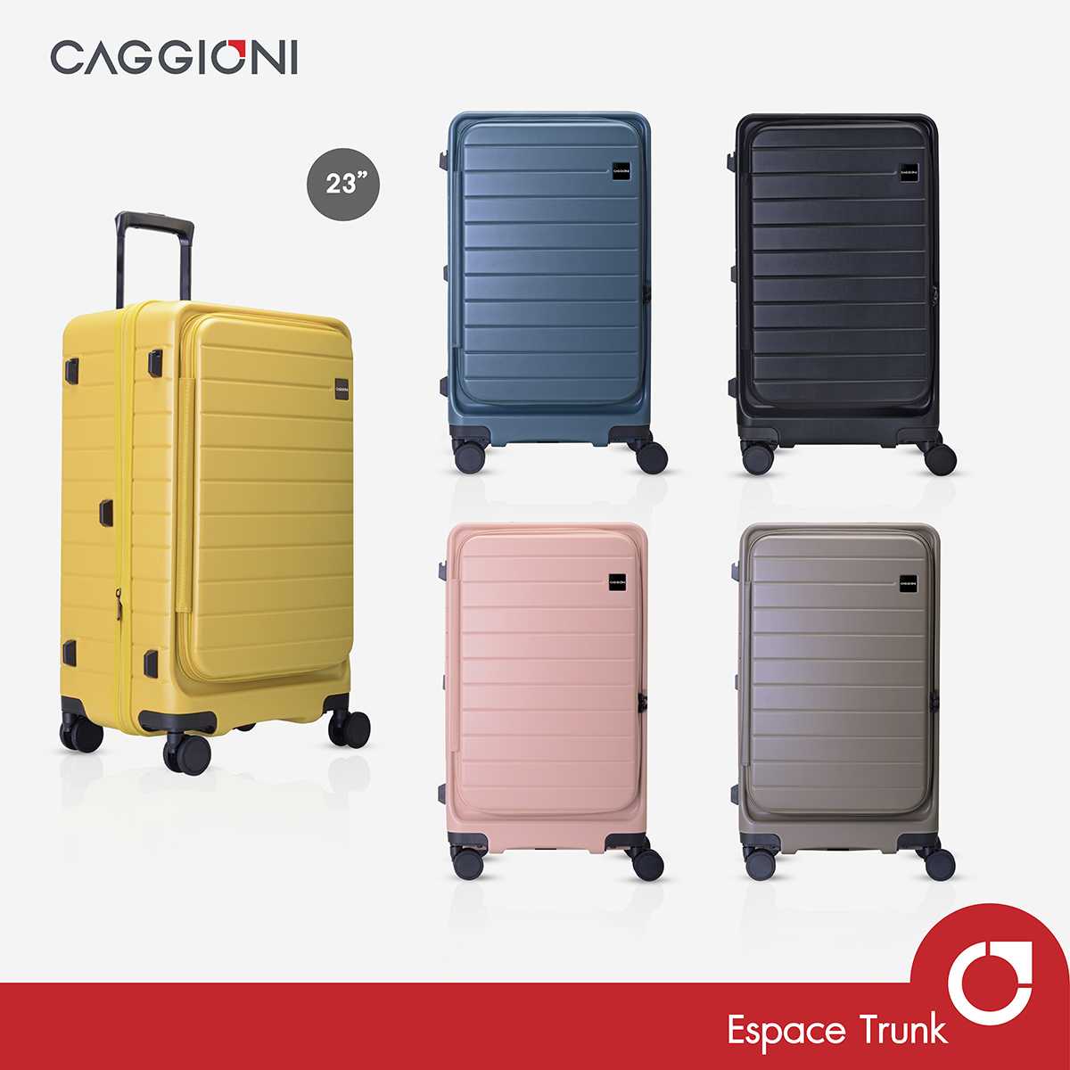 CAGGIONI กระเป๋าเดินทาง รุ่นเอสเปซทรังค์ (Espace Trunk) C23062 ขนาด 23 นิ้ว