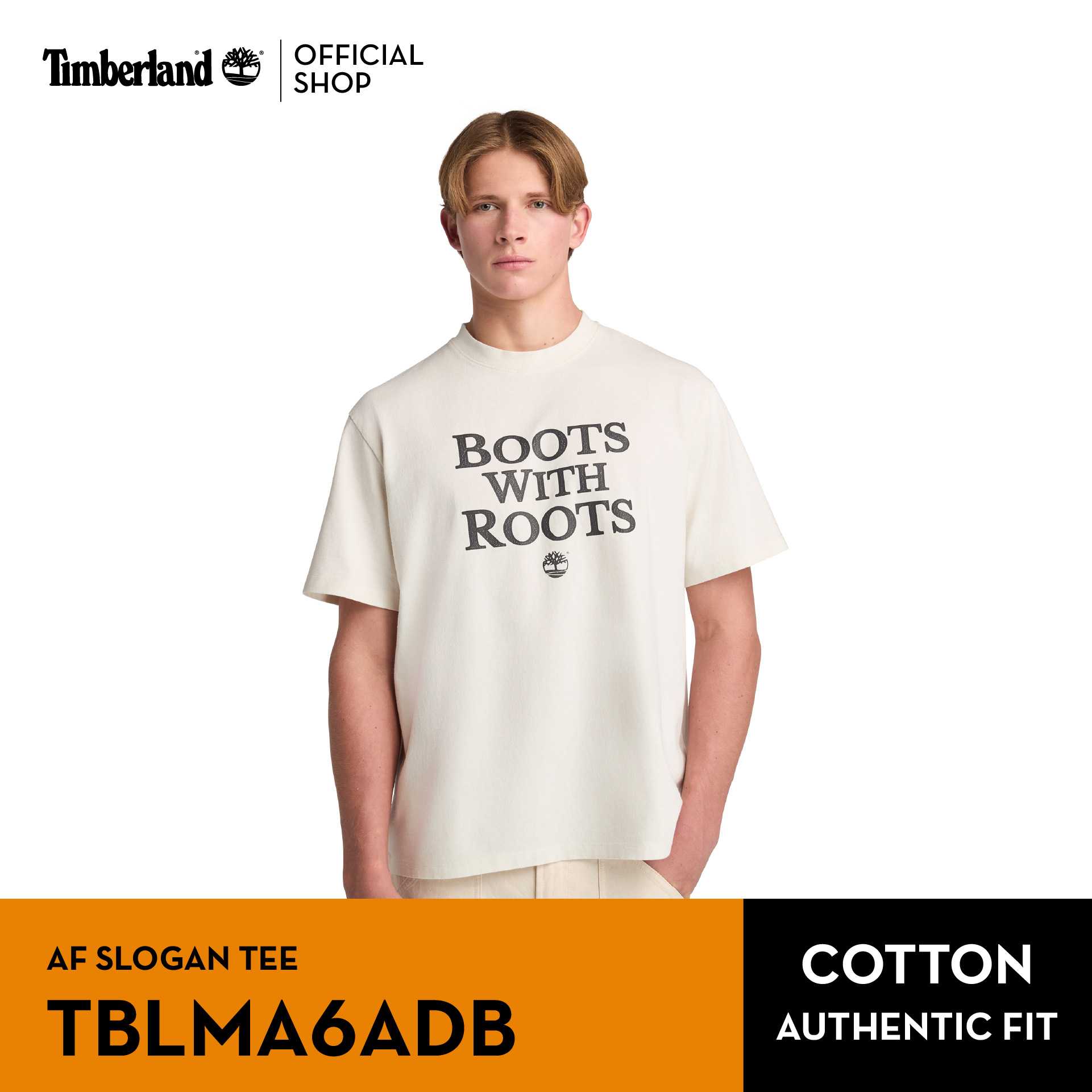 Timberland Men’s SLOGAN TEE เสื้อยืด (TBLMA6ADB)