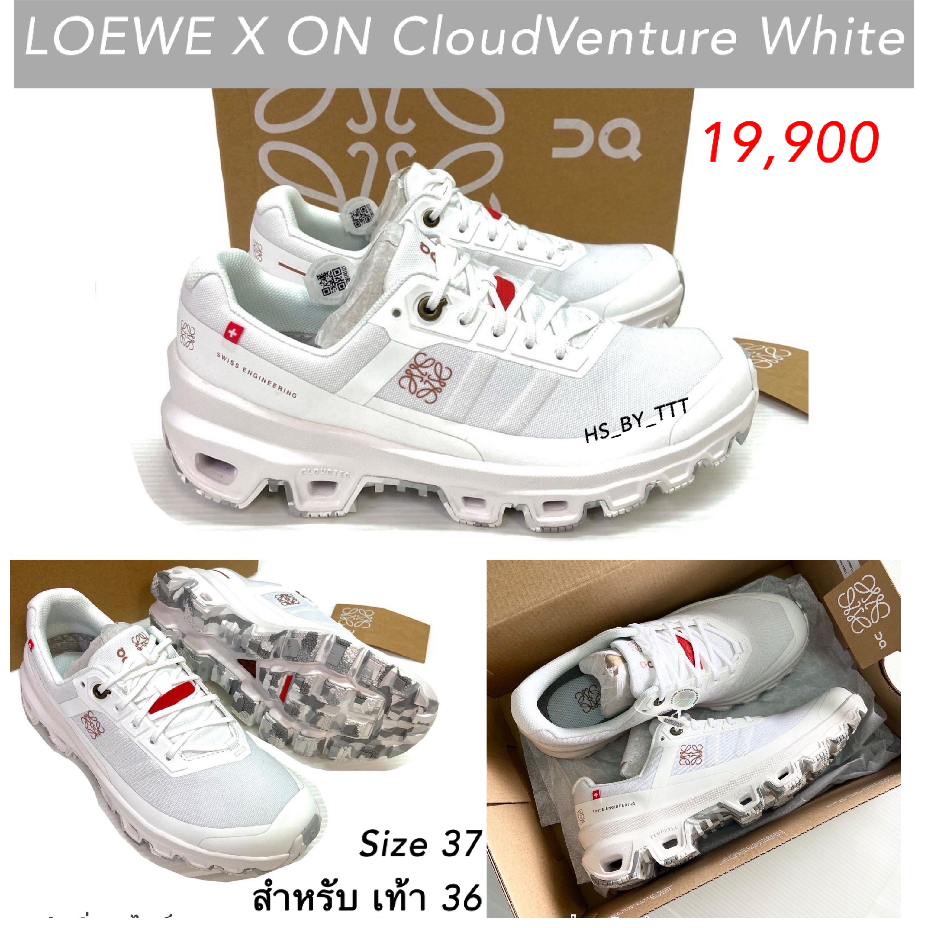 LOEWE X ON CLOUDVENTURE WHITE เน้นเดินสบาย size 37