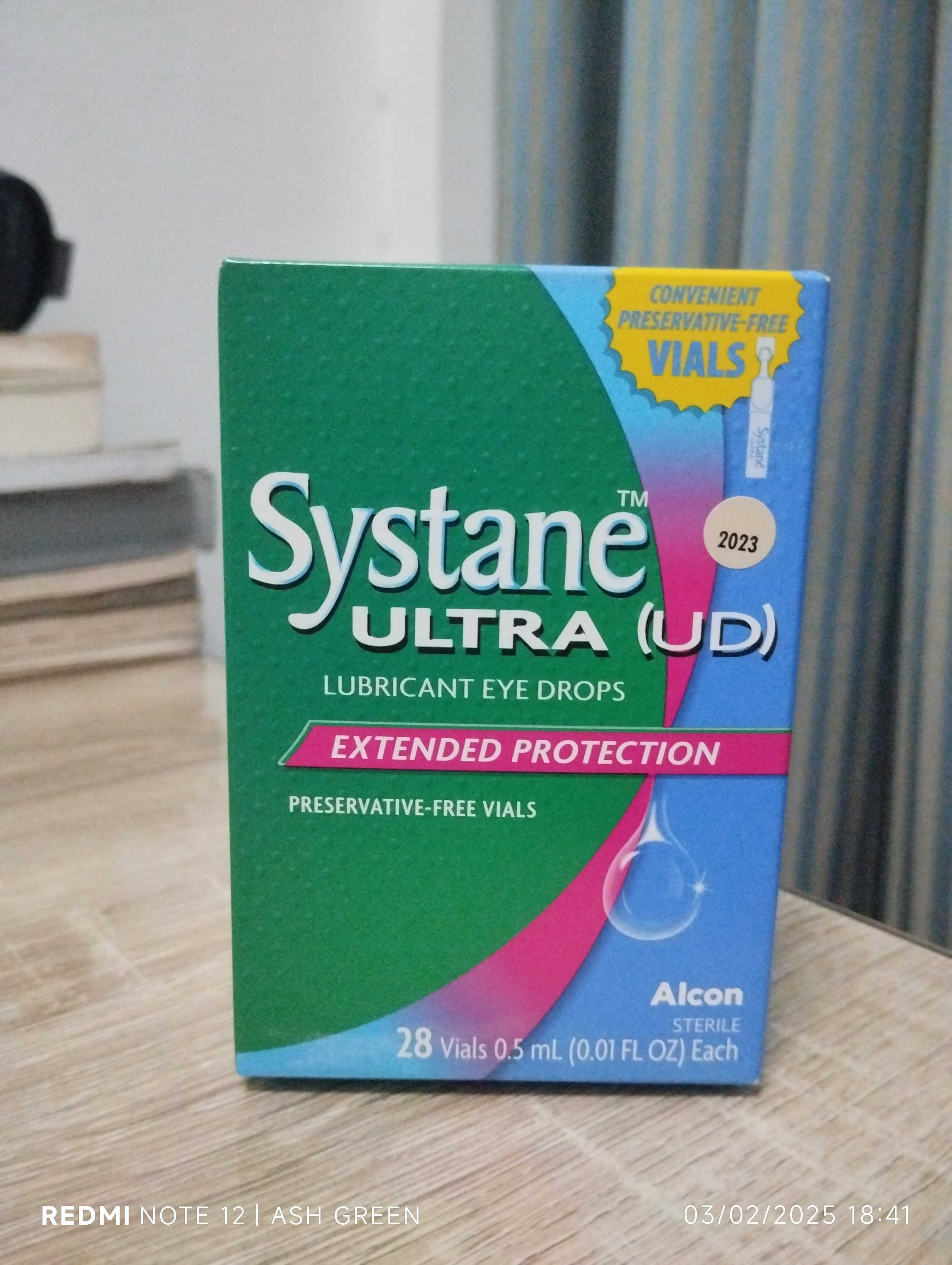 น้ำตาเทียม SYSTANE ULTRA (UD) ซิสเทน อัลทรา ยูดี  0.5 ml. กล่อง 28 หลอด