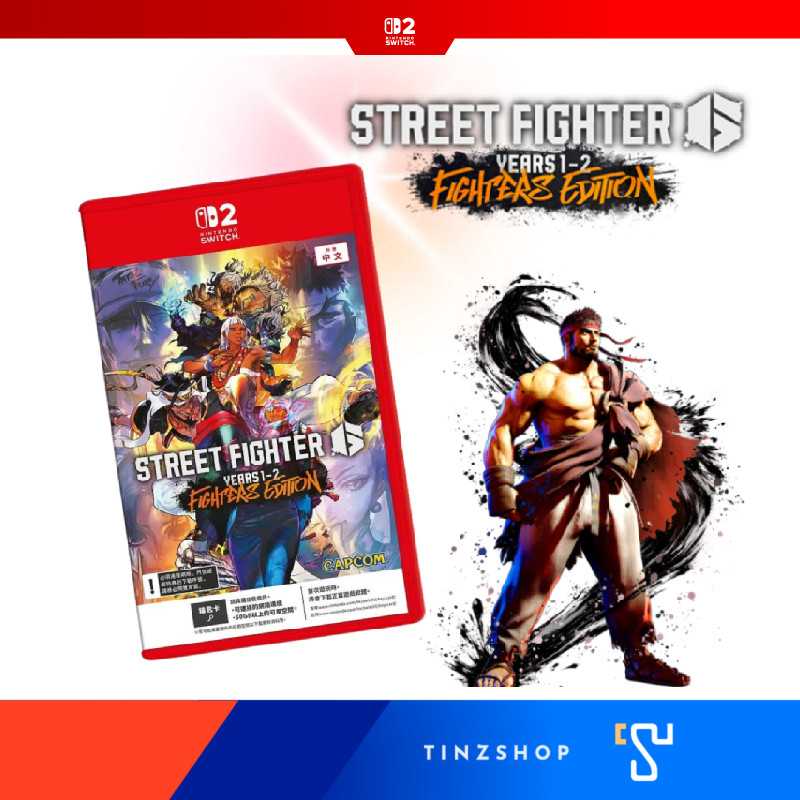 [Switch2] Nintendo Switch2 Game Street Fighter 6 (Game-Key Card) Zone Asia / Hongkong