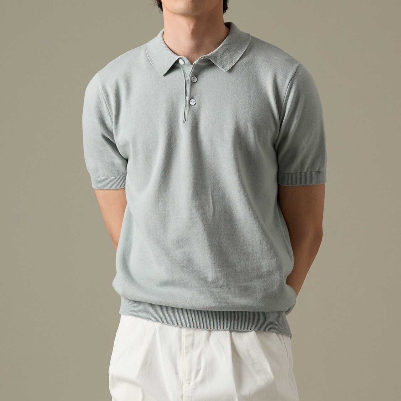 NICO KNIT POLO - GREEN