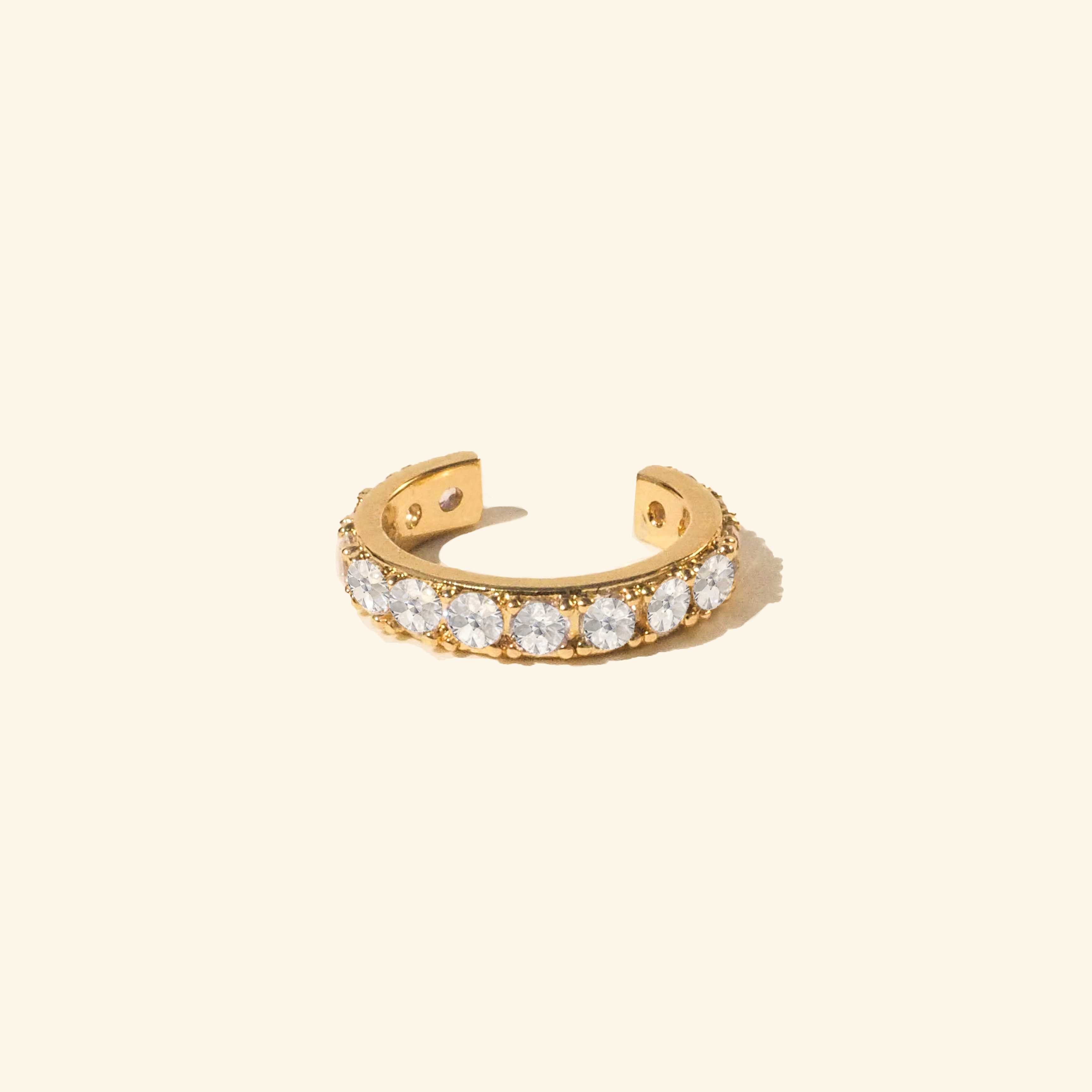 ต่างหูหนีบคริสตัลใหญ่ (Big Crystal Pave Ear Cuff)