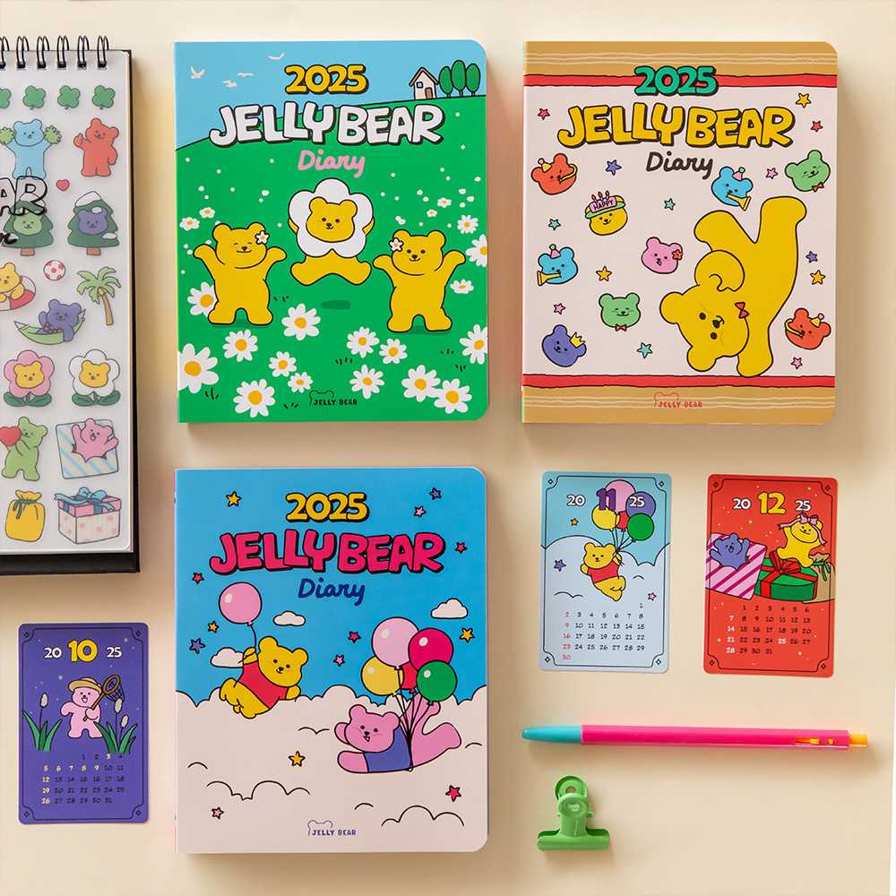 2025 Jelly Bear Diary ไดอารีลายน่ารักเจลลี่แบร์