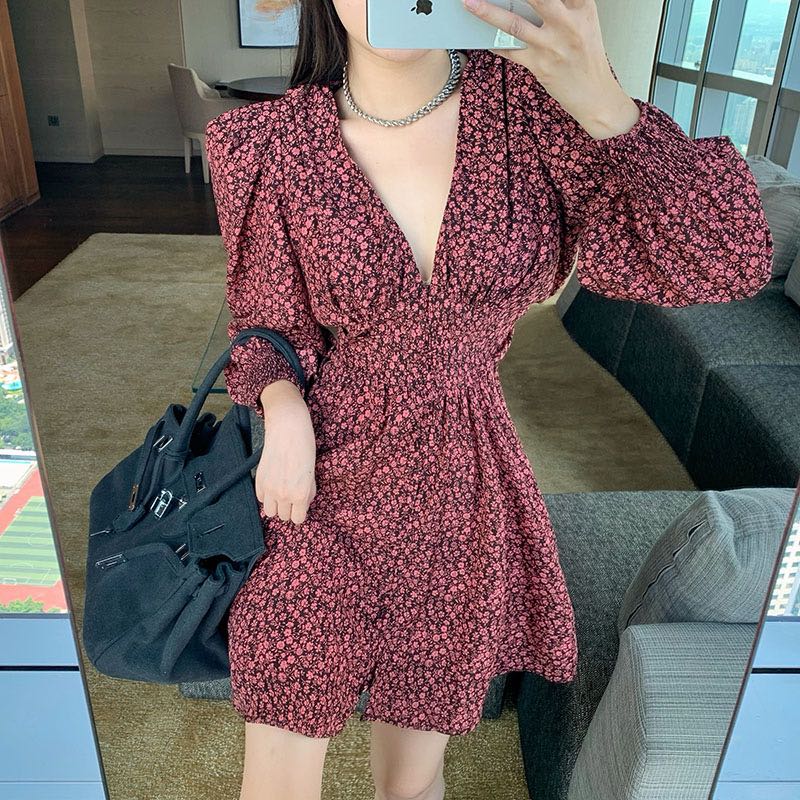 Pink flower dress