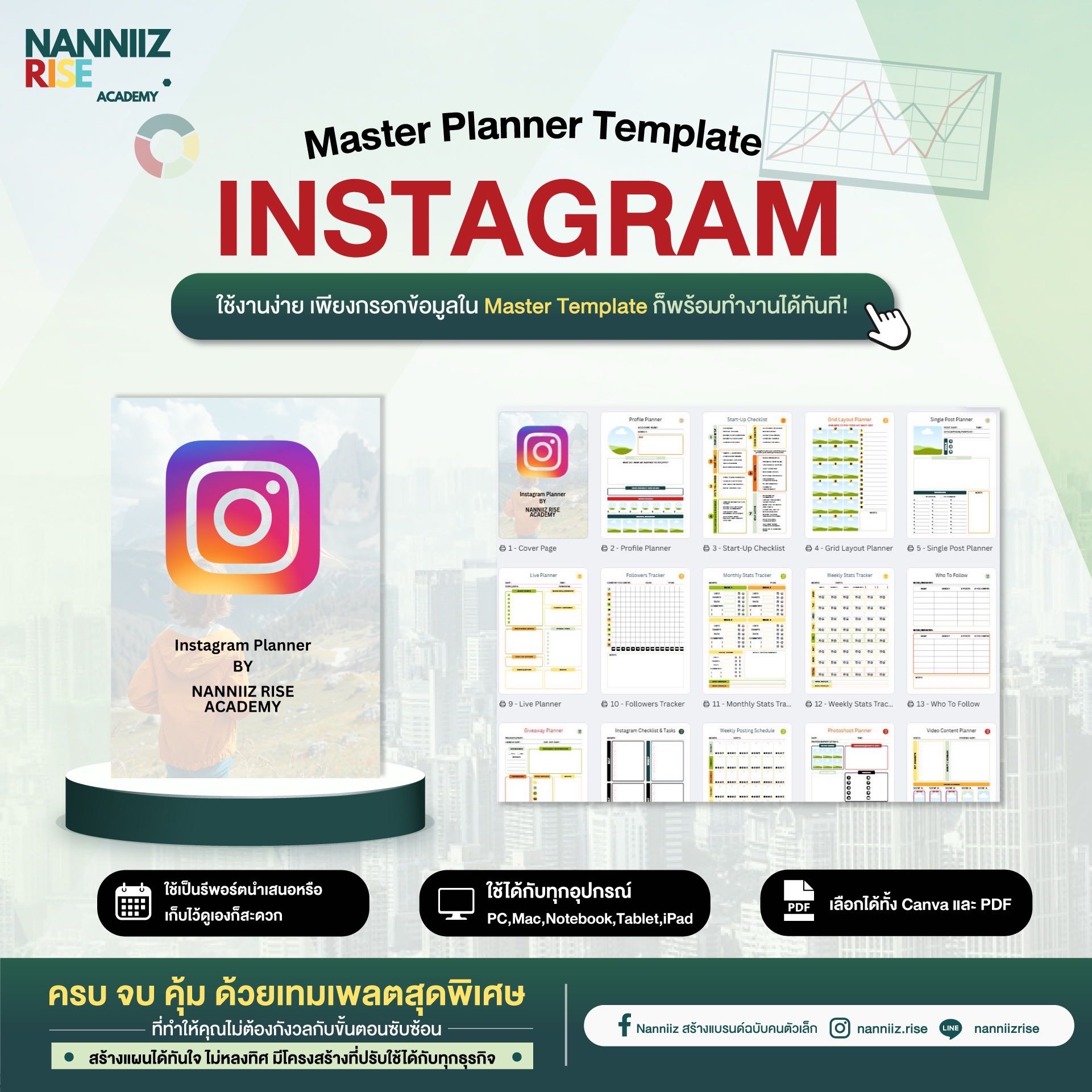 Instagram Master Planner Template