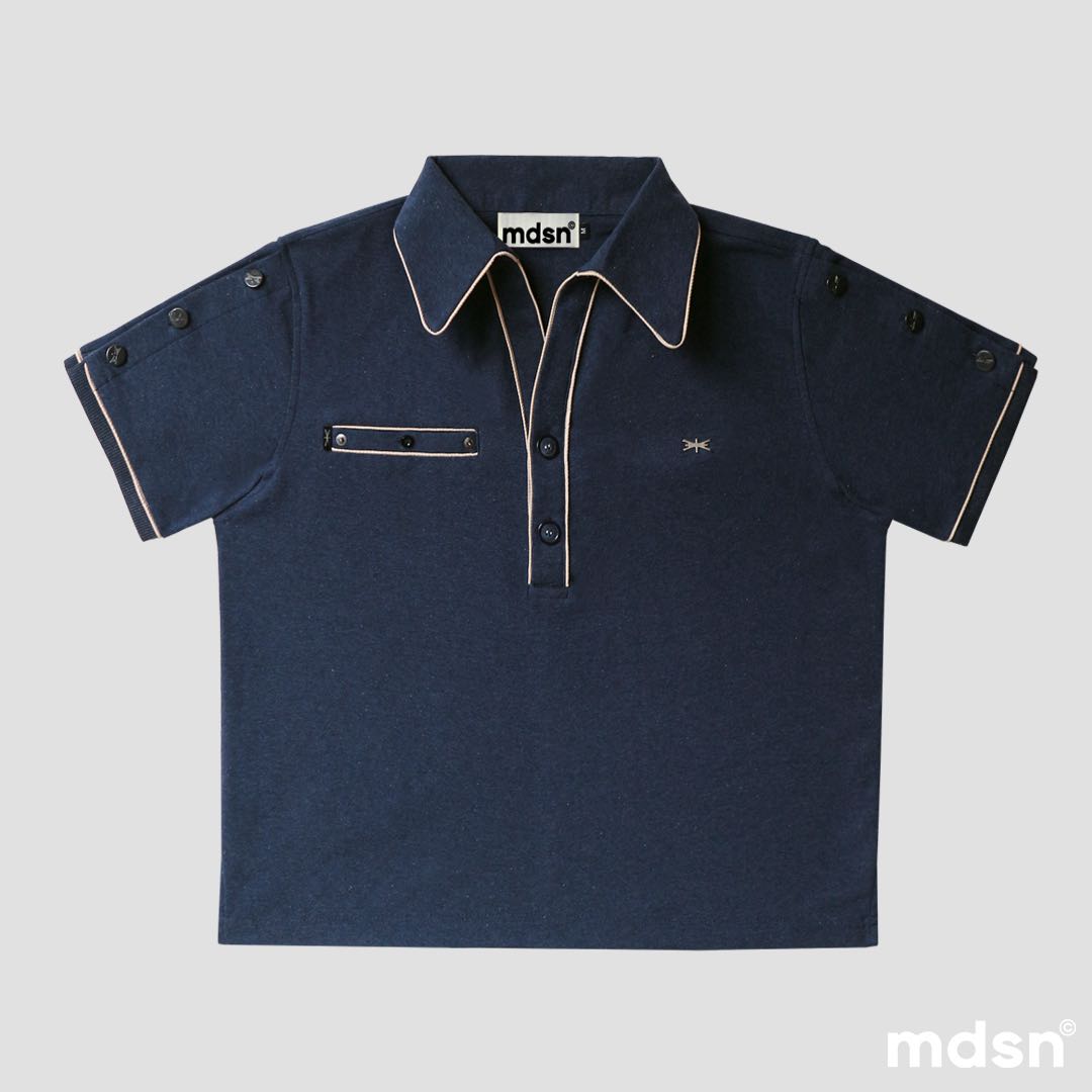 mdsn© BUTTONS POLO - Deep sea