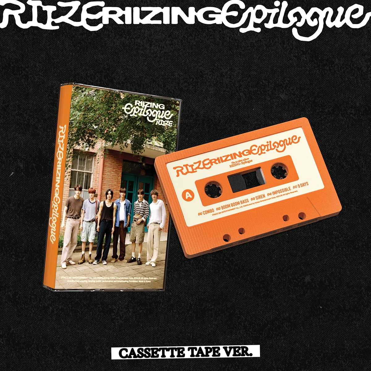 🧡 อัลบั้ม RIIZE - RIIZING Epilogue [Cassette Tape ver.] ไม่แกะ
