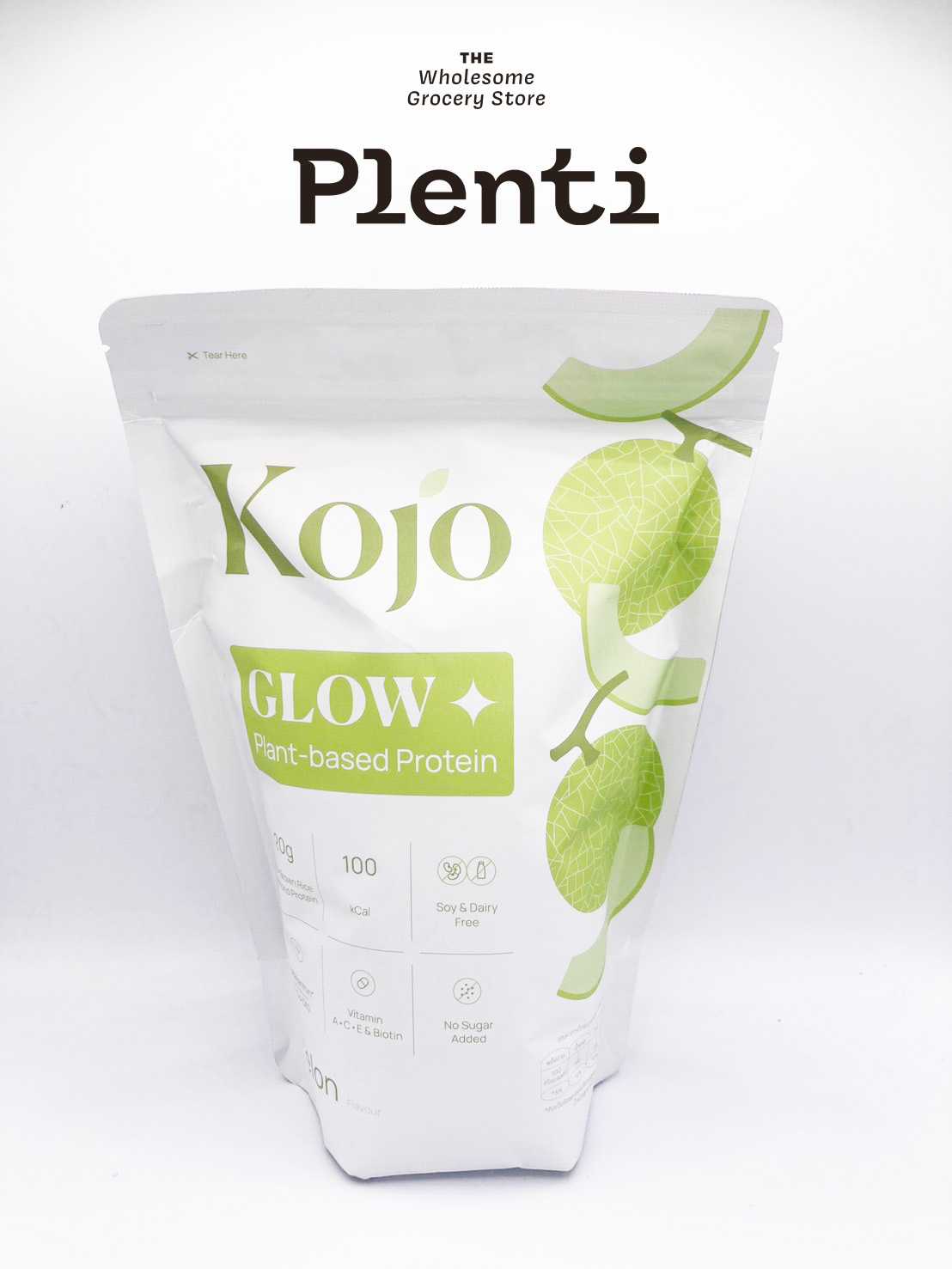 KOJO Plant-based Protein | โคโจโปรตีนแพลนต์เบส | Melon Flavour | รสเมลอน แบบถุง 500g