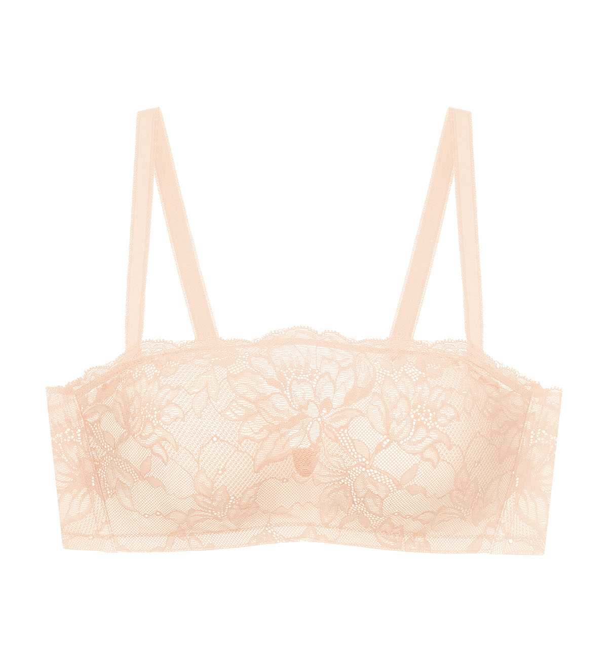 NEW Triumph 10223034 Natural Elegance Sleek Bandeau 6133 เสื้อชั้นในไม่มีโครงรูปแบบแบนโดว สีครีม