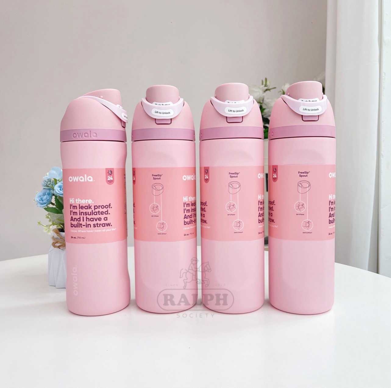 Owala FreeSip 24oz (Rose Quartz)