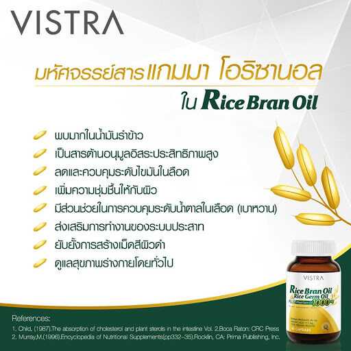 RICE BRAN OIL & GERM OIL 40 CAP (VISTRA)