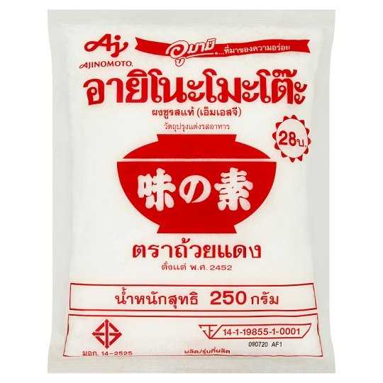 อายิโนะโมะโต๊ะ ตราถ้วยแดง 250กรัม
