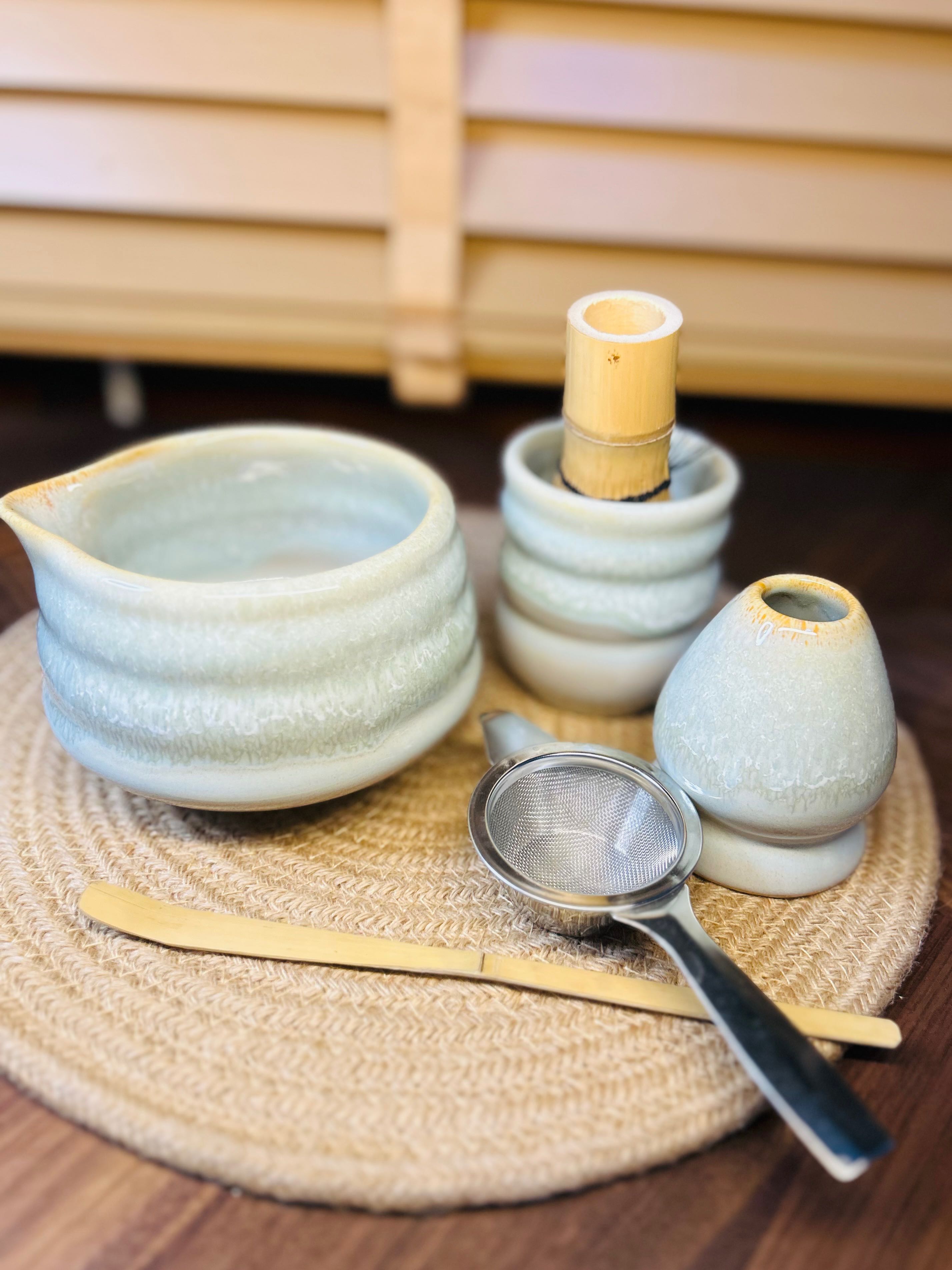 🍵𝑪𝒉𝒂𝒘𝒂𝒏 : Triple Matcha Set 🤍 White Jade  เซต 3 ชิ้น
