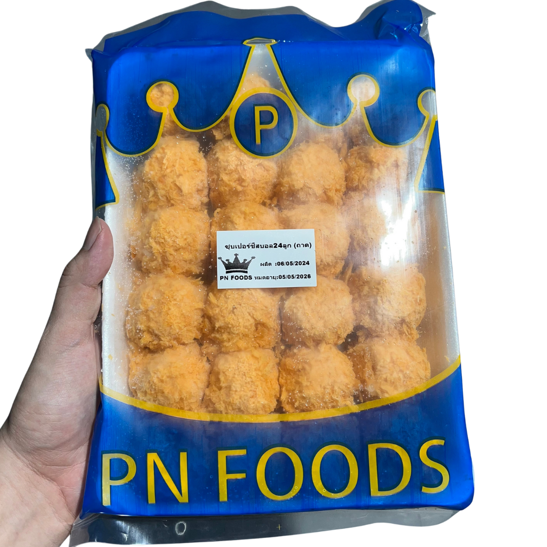 ซุปเปอร์ ชีสบอล 24 ชิ้น x 10 pack ( ส่ง 10+ 69 บาท )