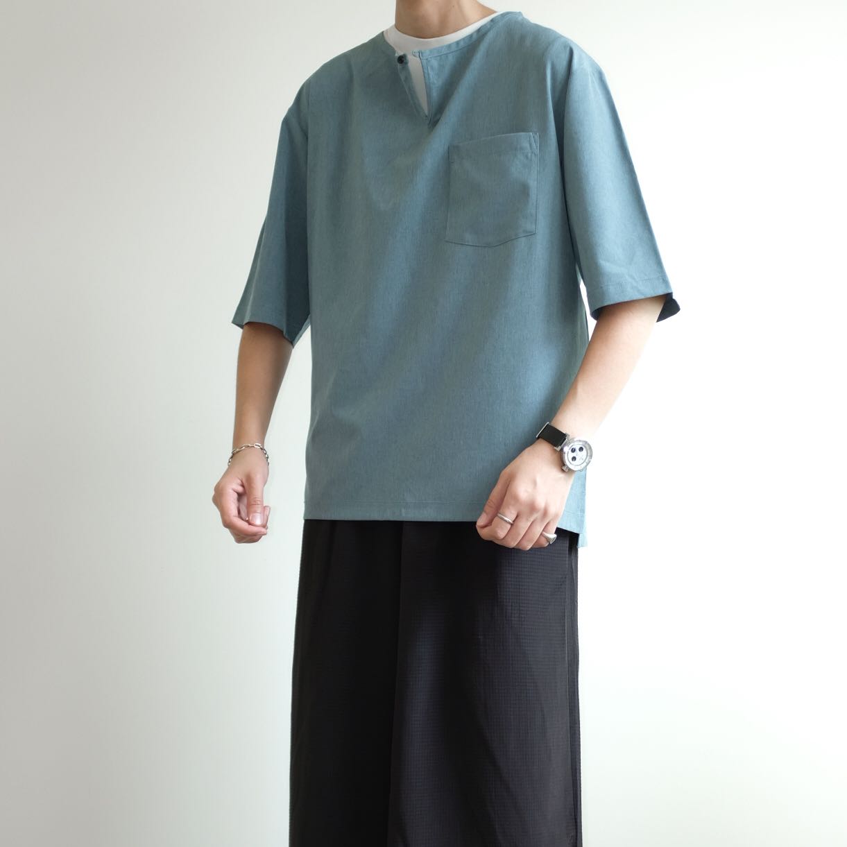 IKKA  Detailed Oversized Tee Shirts
