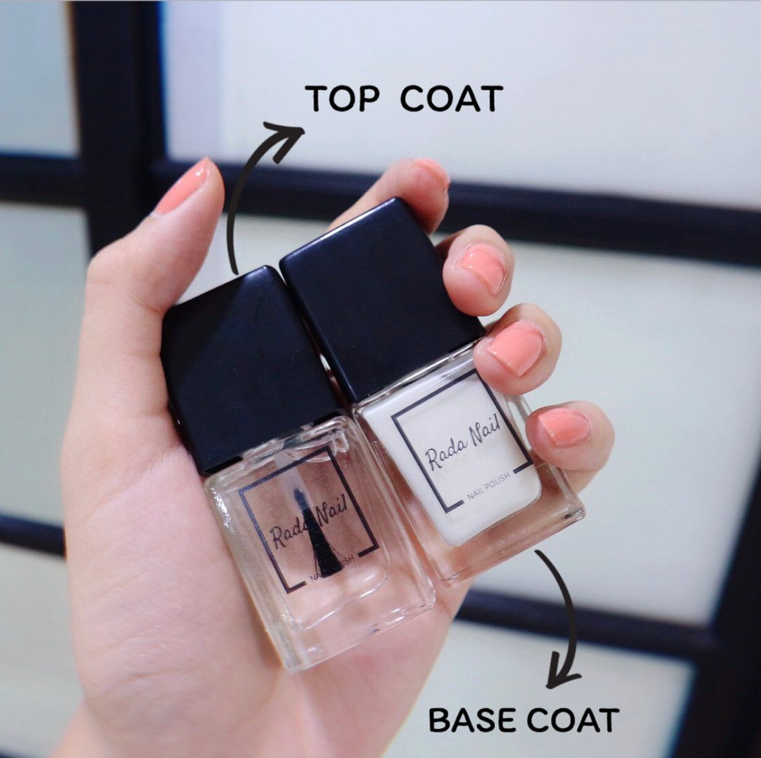 Top coat & Base coat (เคลือบใส+รองพื้น)