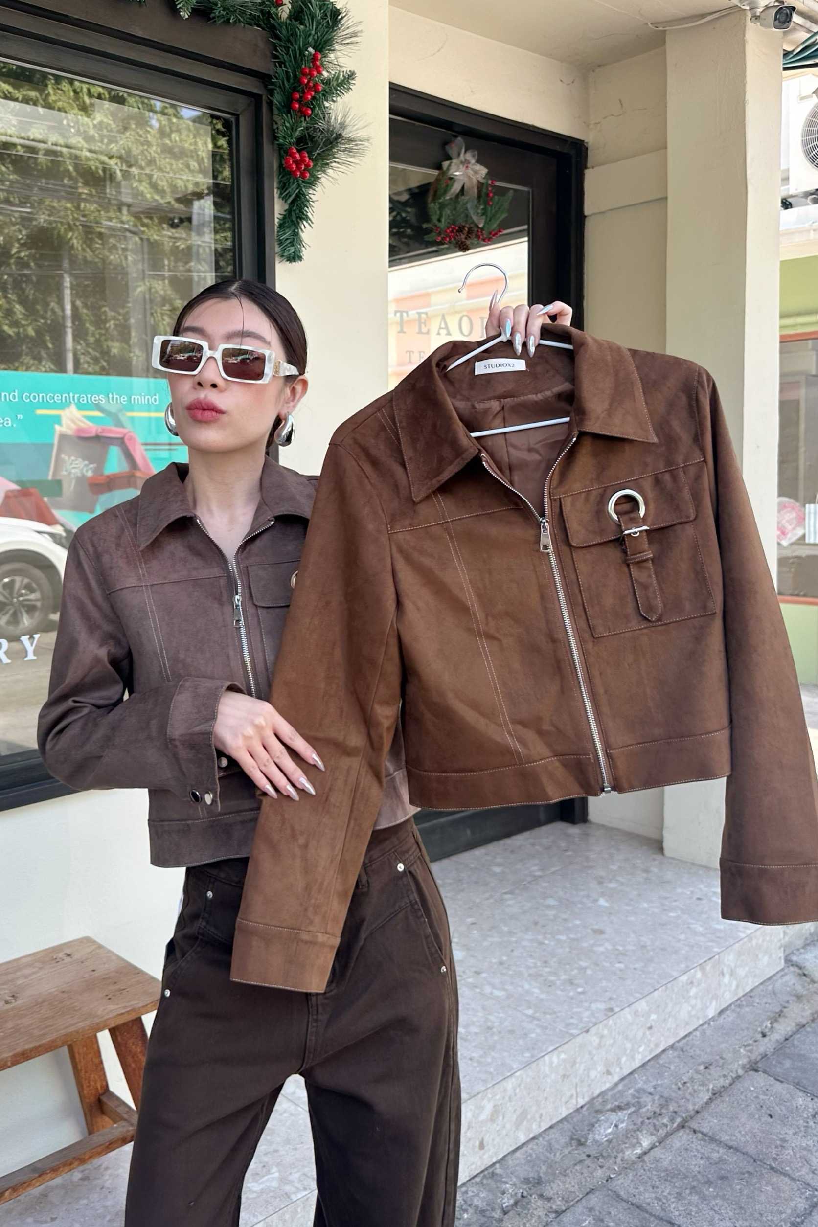 8660 Suede Zipper Jacket