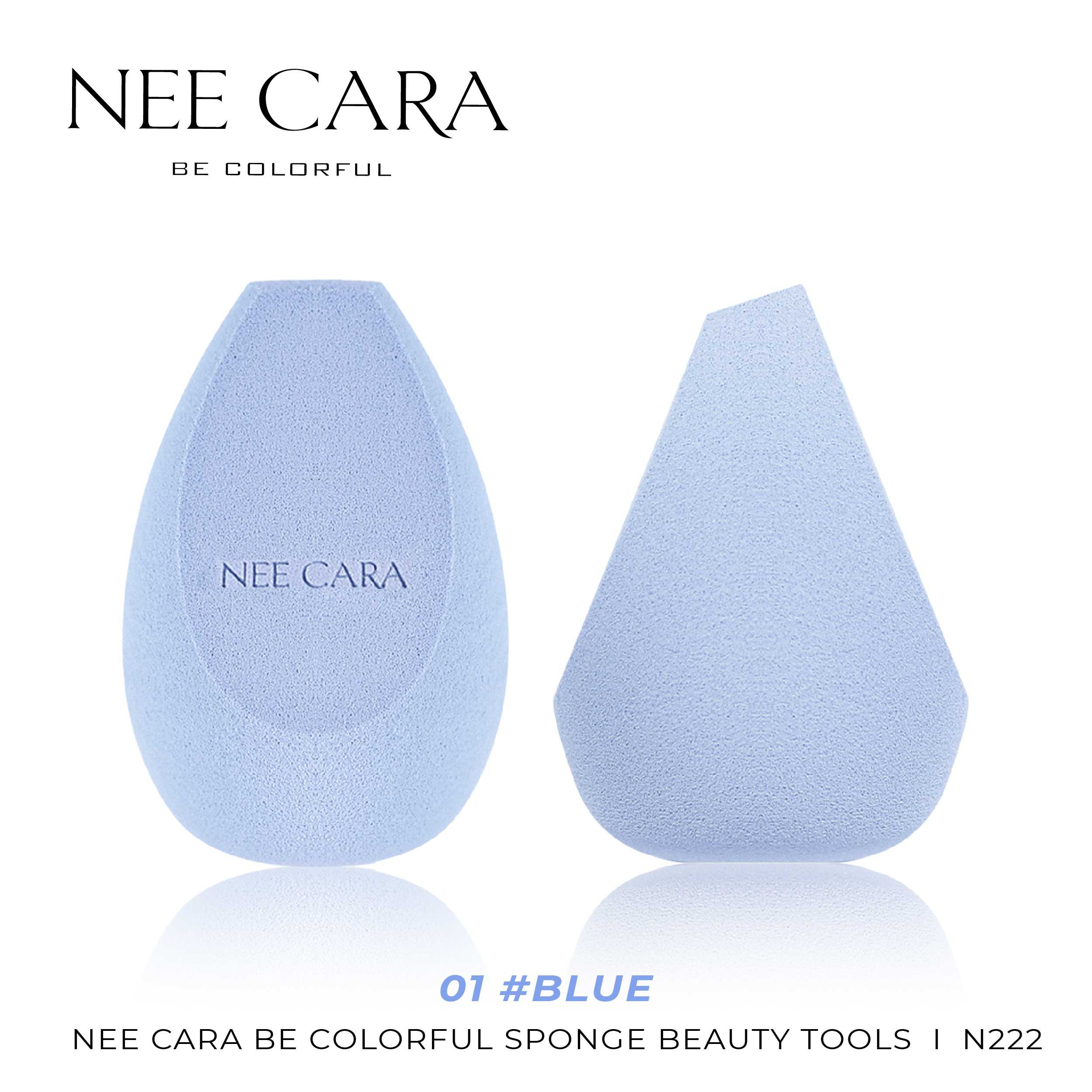 NEE CARA ฟองน้ำเนื้อนุ่ม 2 DUAL PURPOSE COLORFUL SPONGE | N222
